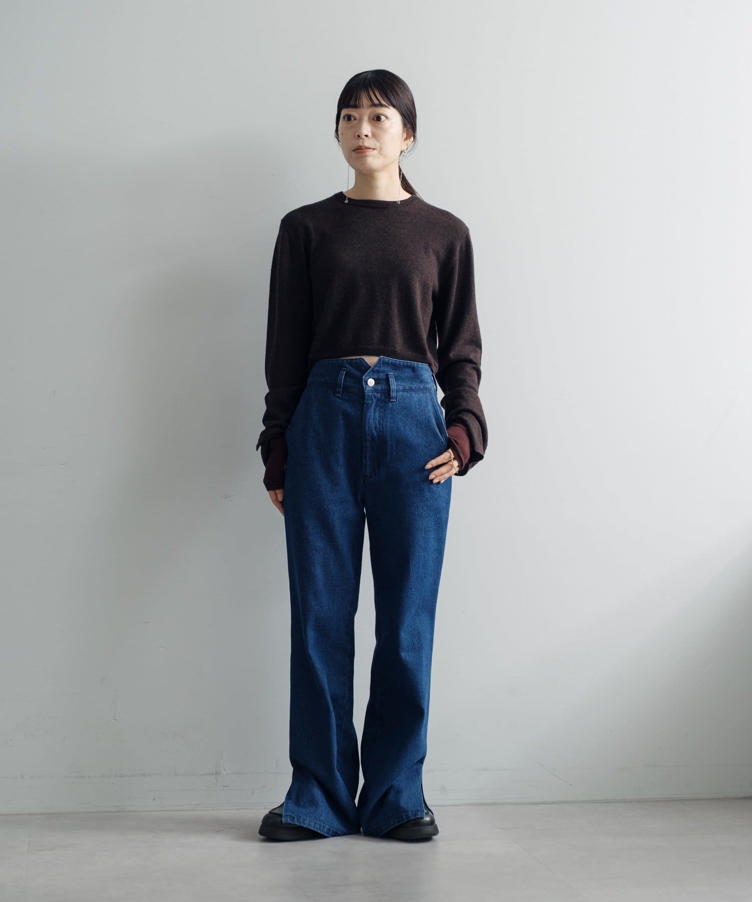 Pasterip(パセリ) 【Layering set】 Wool cropped  & arm cover