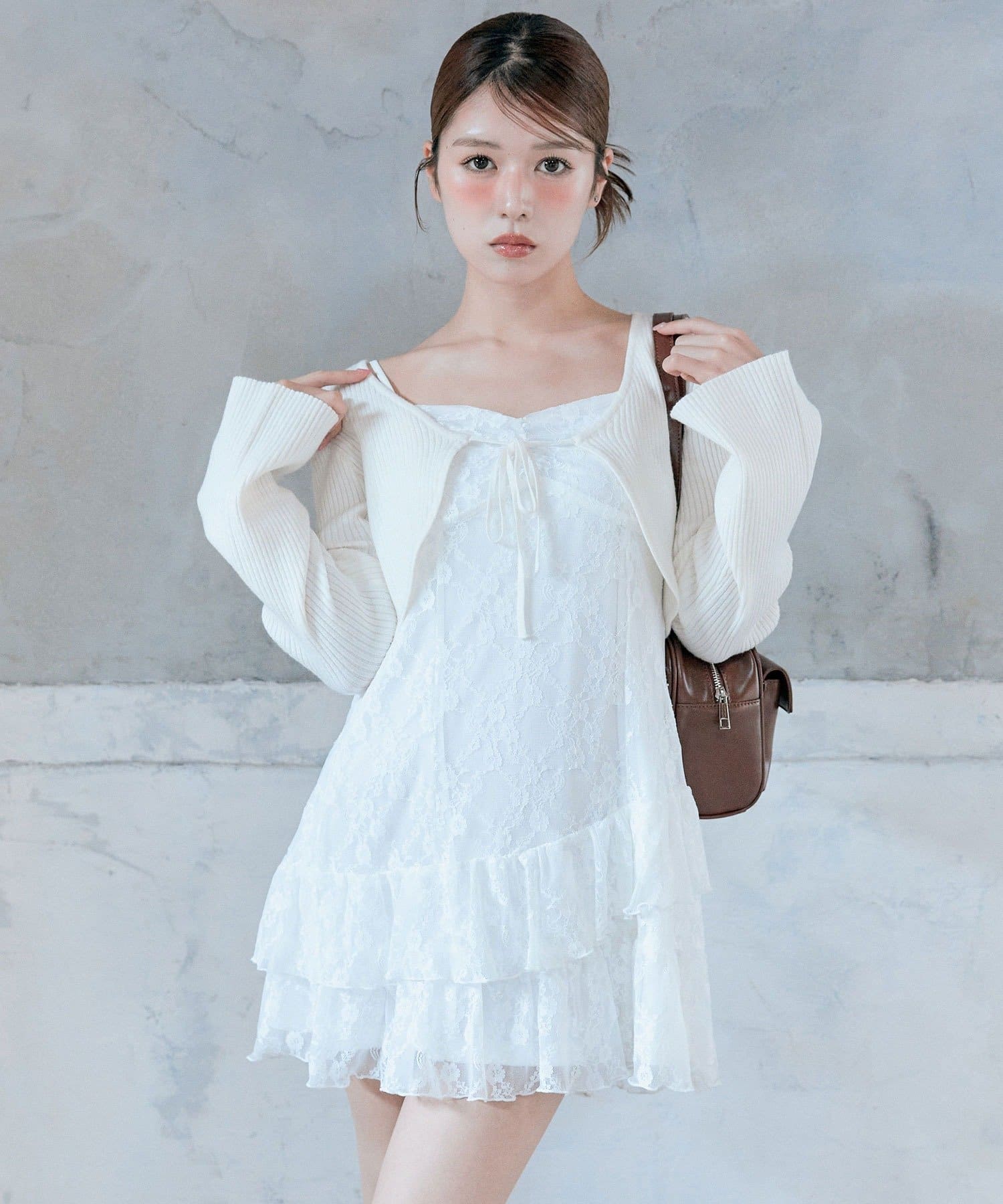 OLIVE des OLIVE YUI企画 ワンピースとボレロ セット 専用出品 セール】ニットボレロセットワンピ（ワンピース）｜OLIVE des