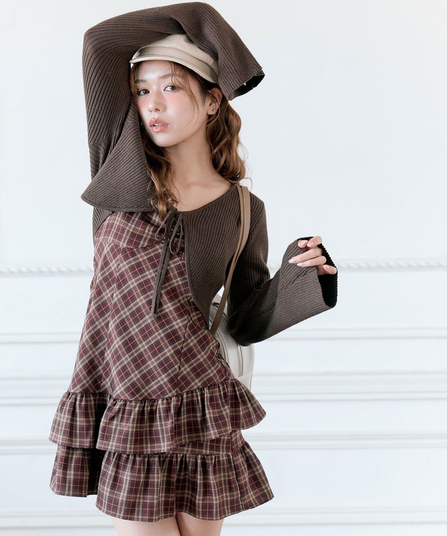 OLIVE des OLIVE(オリーブ デ オリーブ) ニットボレロセットワンピ