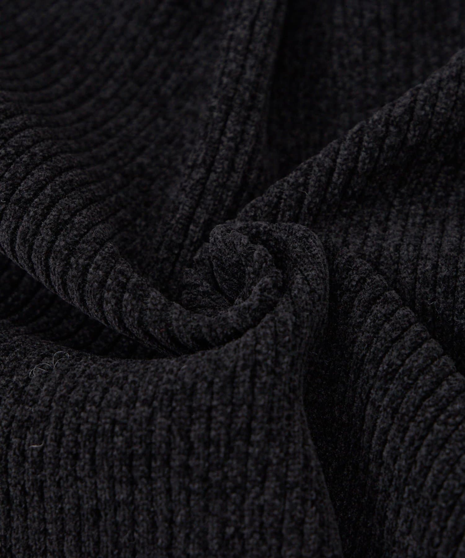 DISCOAT(ディスコート) 【見た目以上の暖かさ】ベロアモールVネックカーディガン