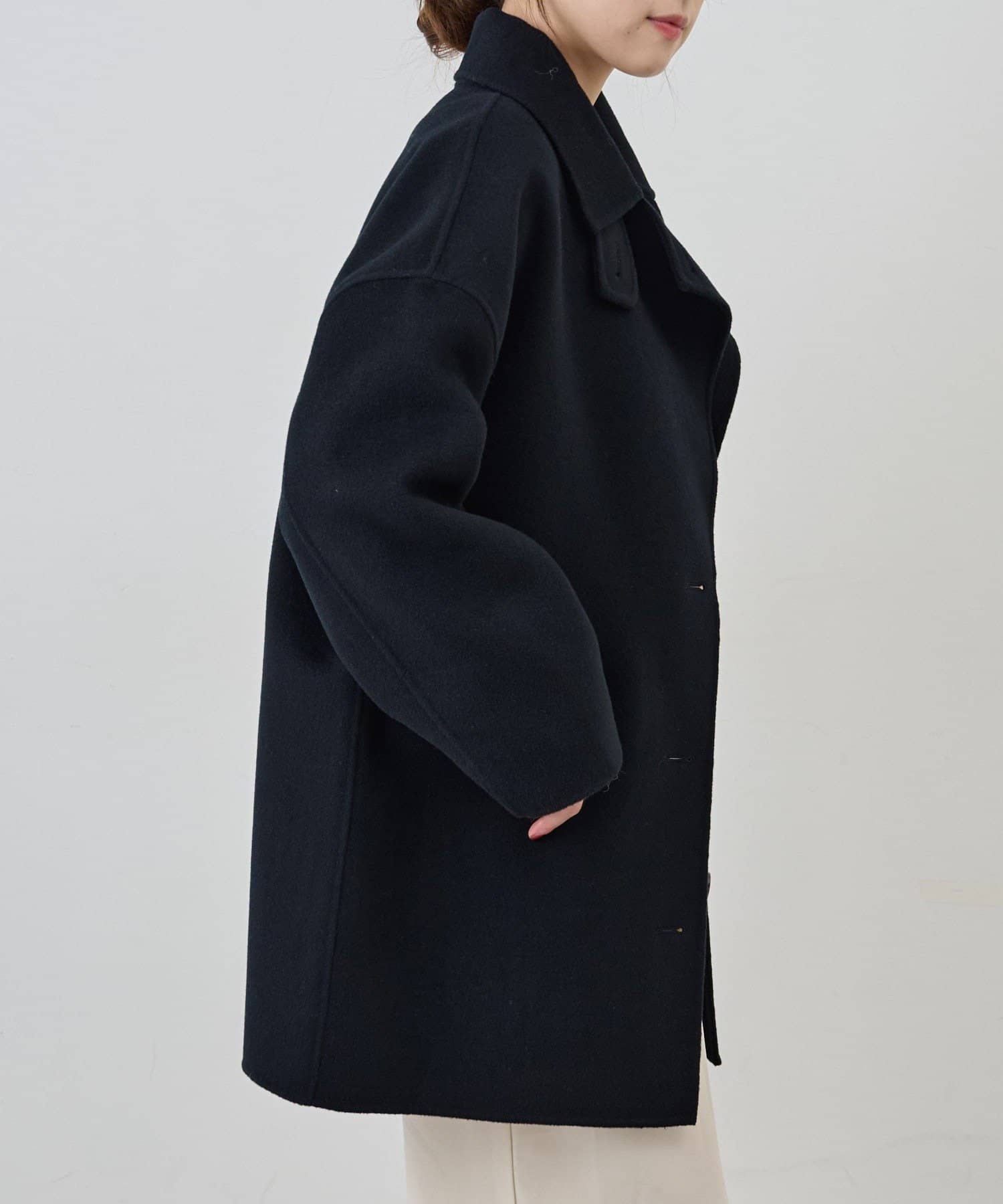 SHENERY(シーナリー) ビッグカラーリバーミディコート