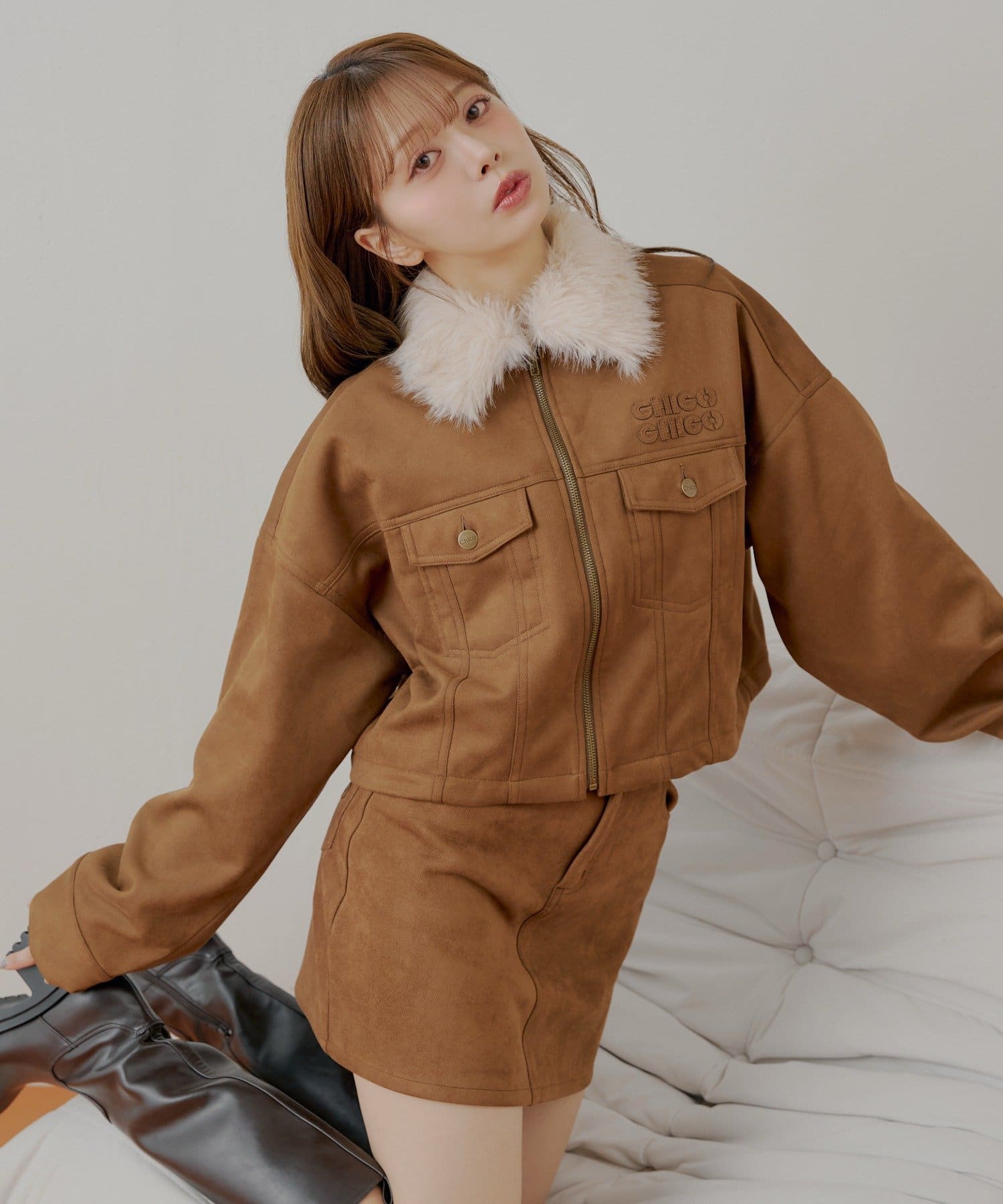 【最終値下げ♡新品未使用タグ付き】chico ファーコートショートジャケット Chico】ファーショートジャケット | OUTLET(アウトレット