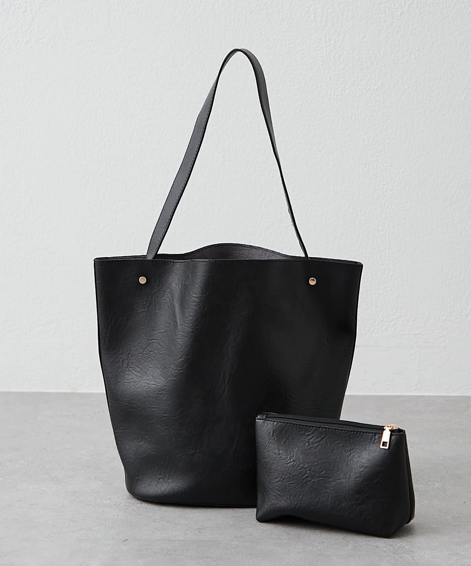 NICE CLAUP / OLIVE des OLIVE OUTLET(ナイスクラップ  / オリーブ デ オリーブ アウトレット) 【RMAF】ポーチ付合皮トートバッグ