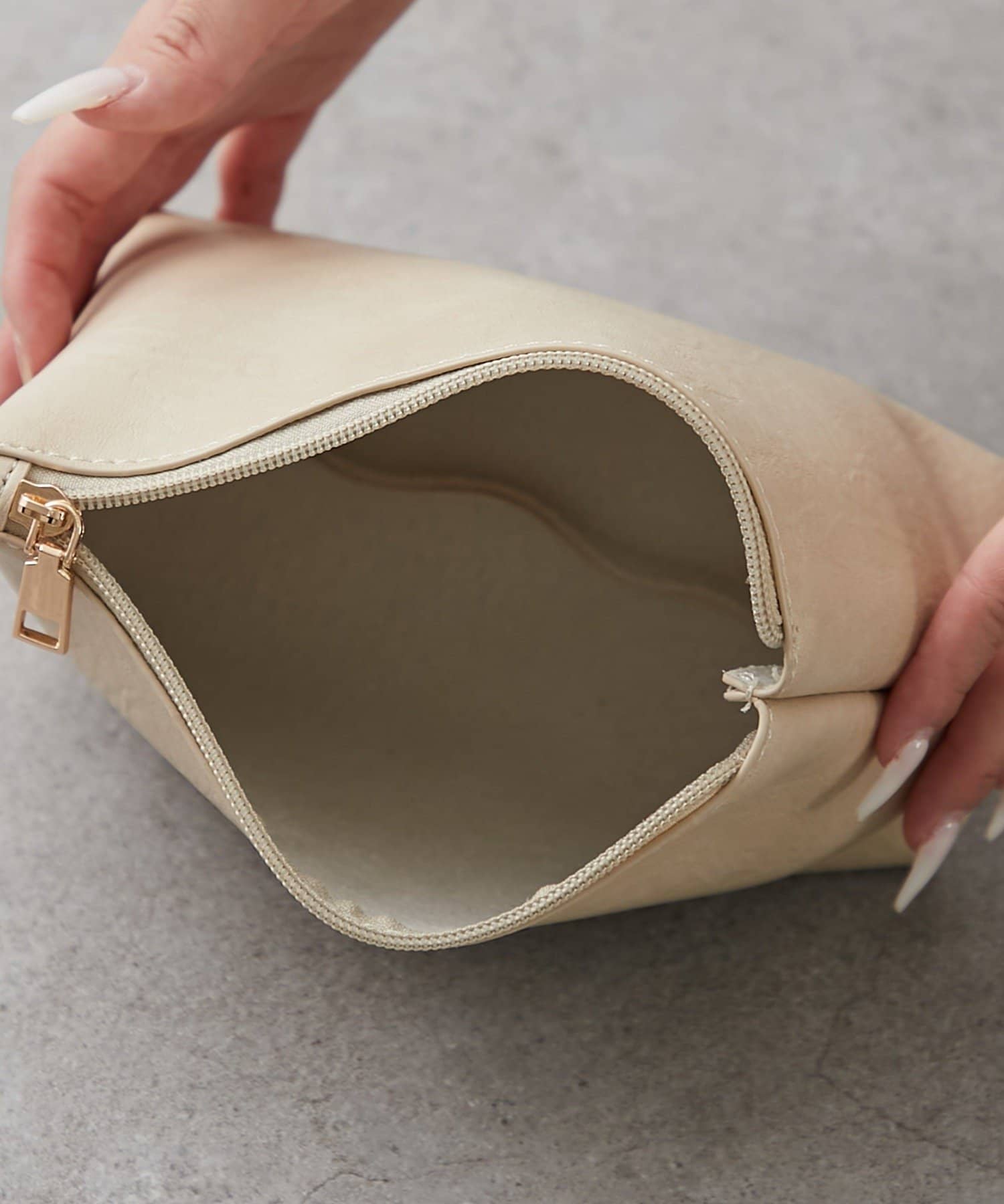NICE CLAUP / OLIVE des OLIVE OUTLET(ナイスクラップ  / オリーブ デ オリーブ アウトレット) 【RMAF】ポーチ付合皮トートバッグ