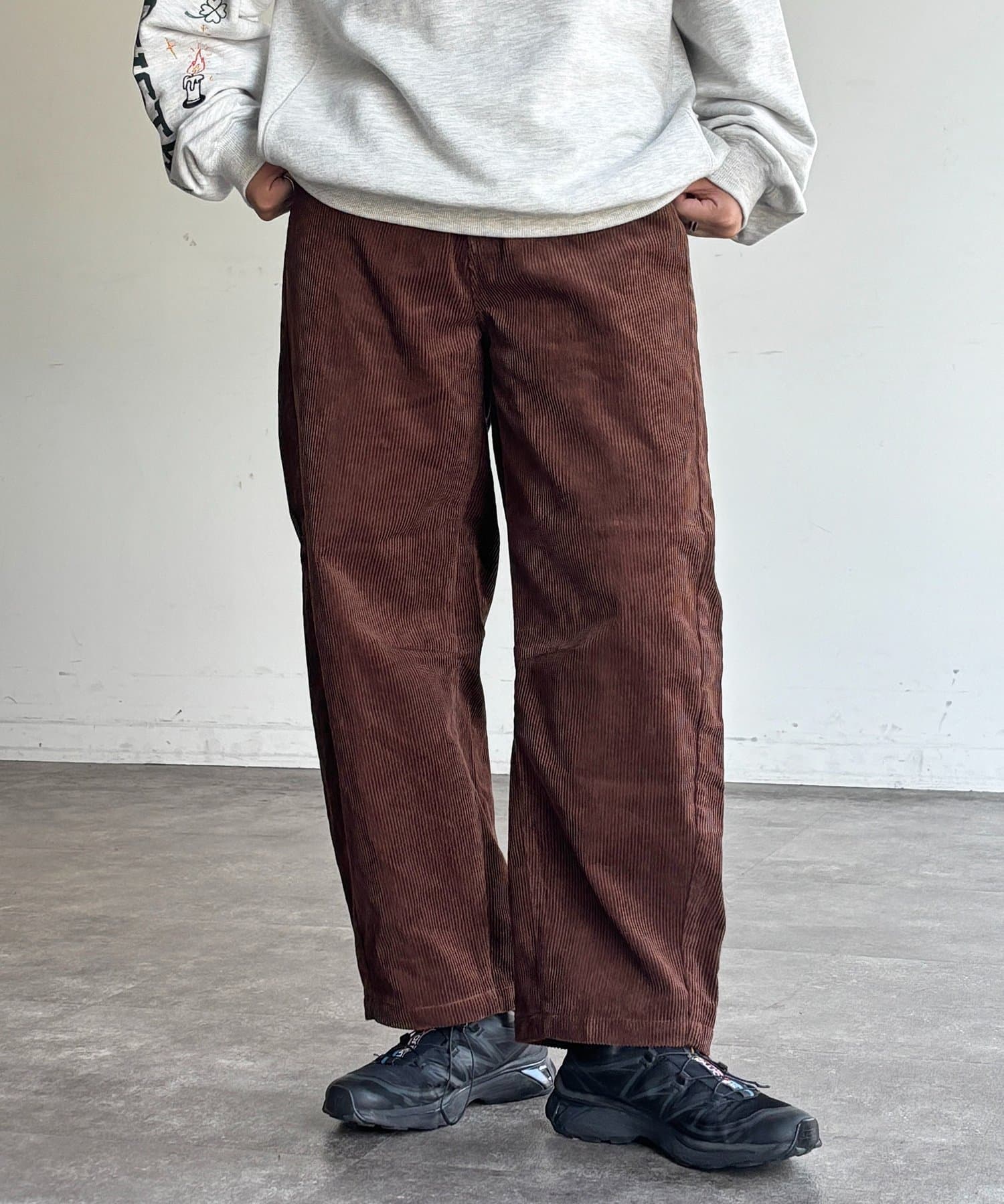CPCM(シーピーシーエム) コーデュロイカーブパンツ