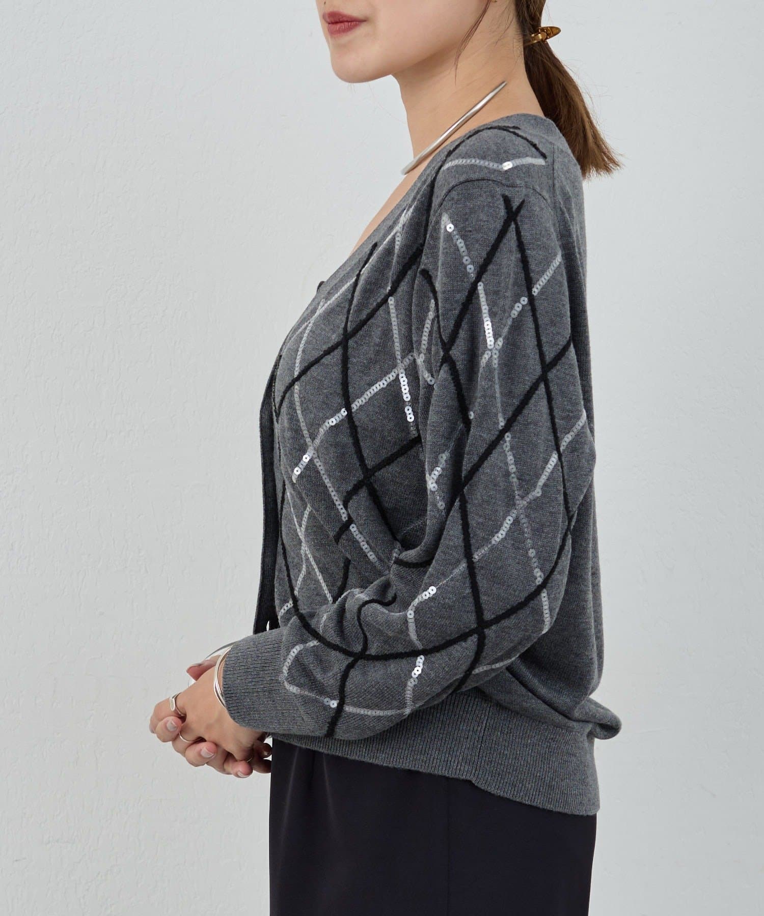 SHENERY(シーナリー) アーガイルニットカーディガン