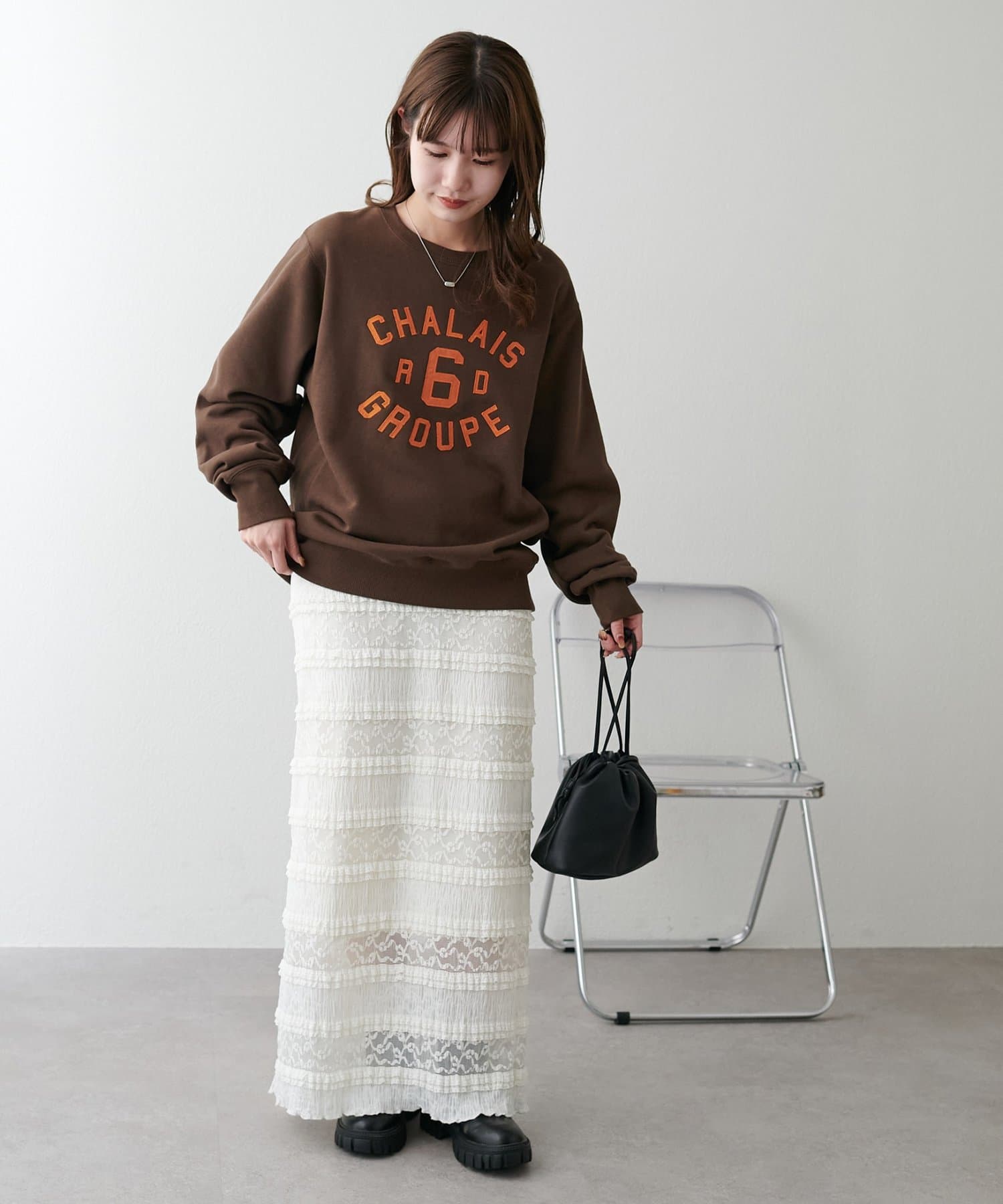 DISCOAT(ディスコート) 【レトロ感UP/ユニセックス】アソートワッペンスウェット