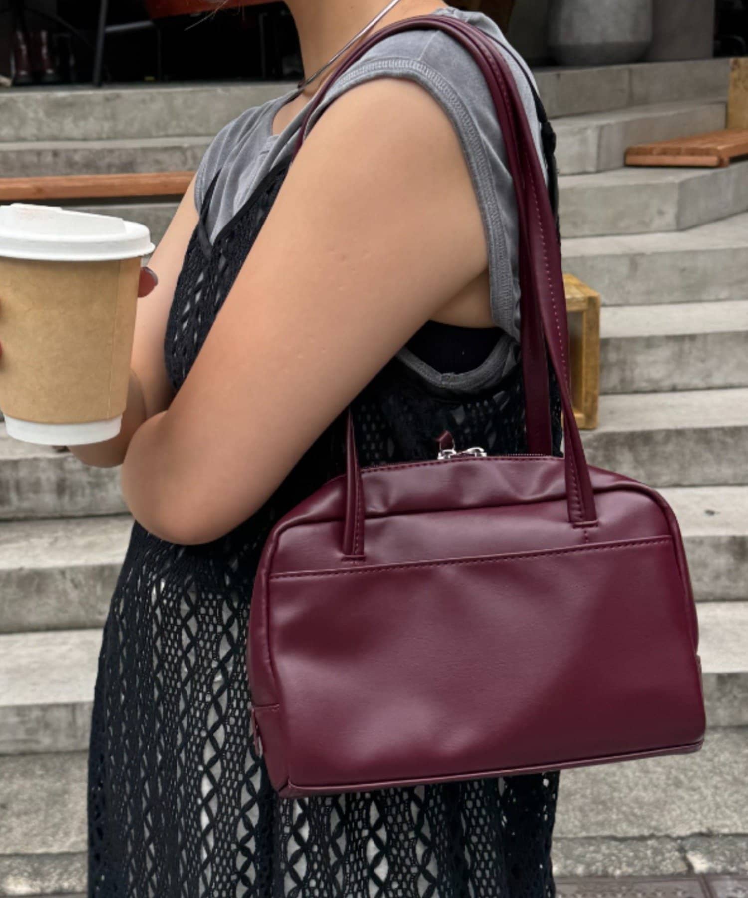 CIAOPANIC TYPY(チャオパニックティピー) 【600mlペットボトル収納可能】ロングハンドルボストンBAG