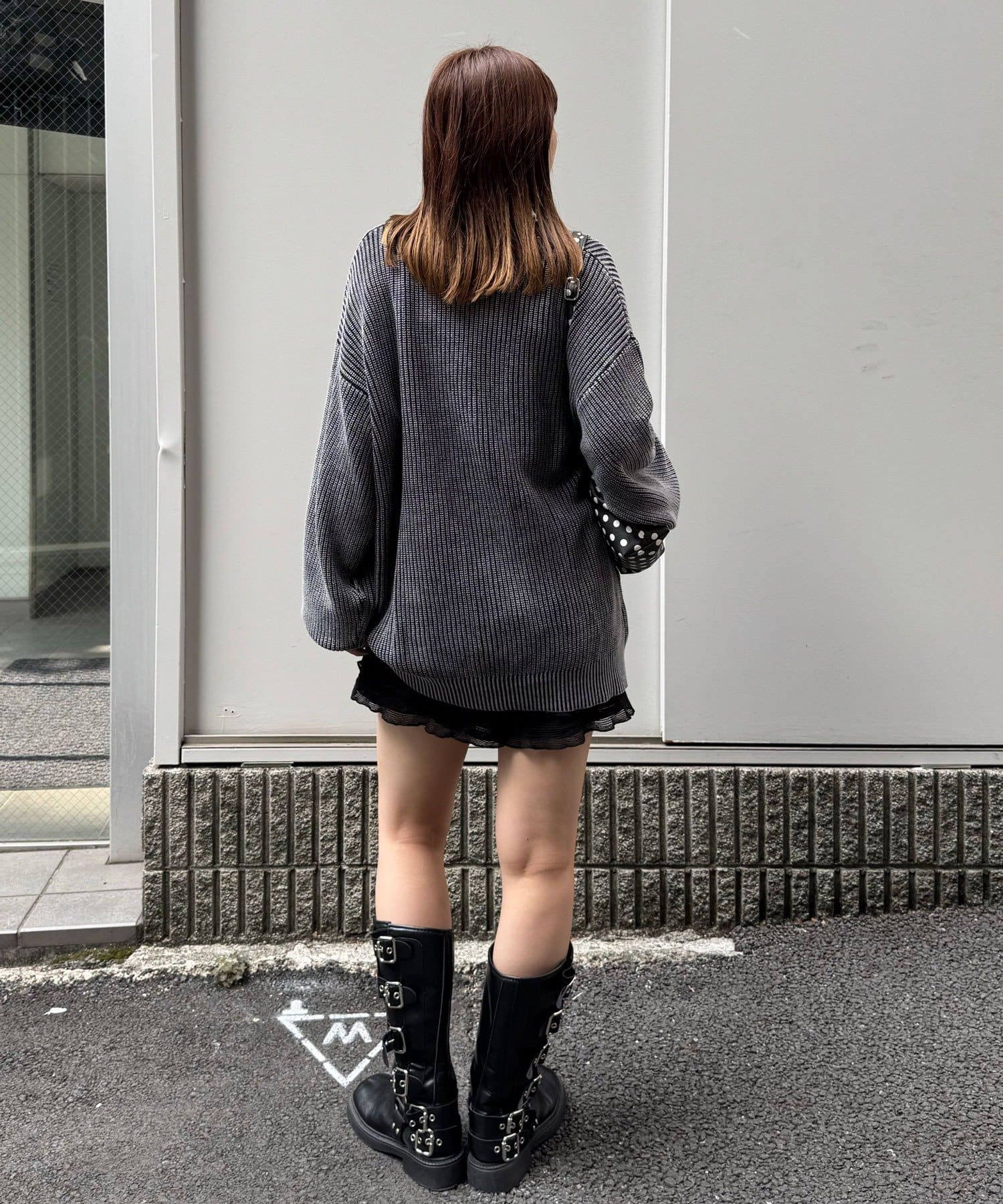 CIAOPANIC(チャオパニック) ストーンウォッシュニットカーディガン