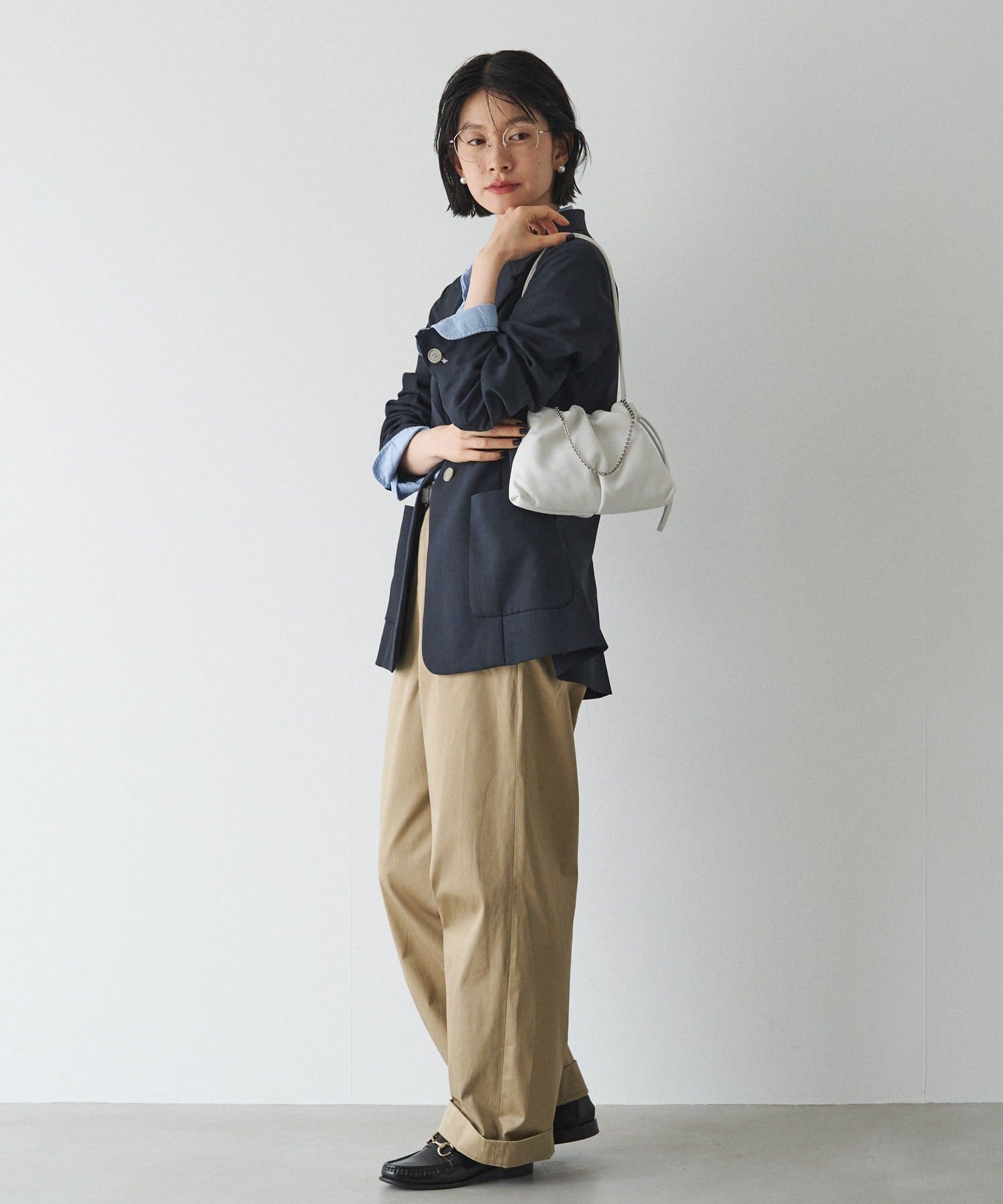 chi_chan_ooo監修》 レザー巾着4WAYミニショルダーバッグ