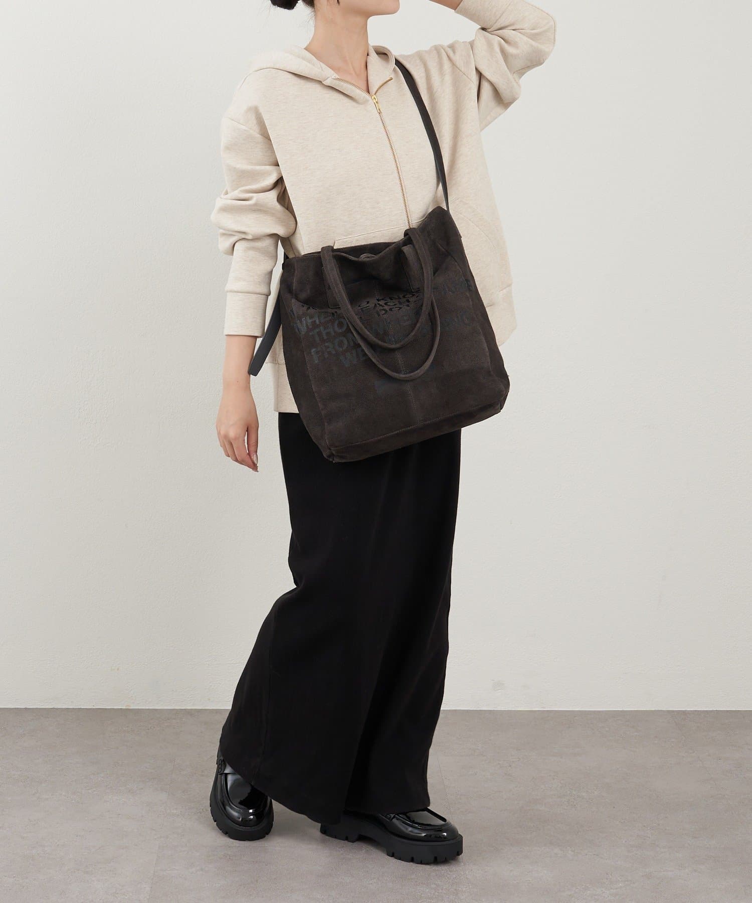 russet(ラシット) ステンシルデザインスエード2WAYトートバッグ