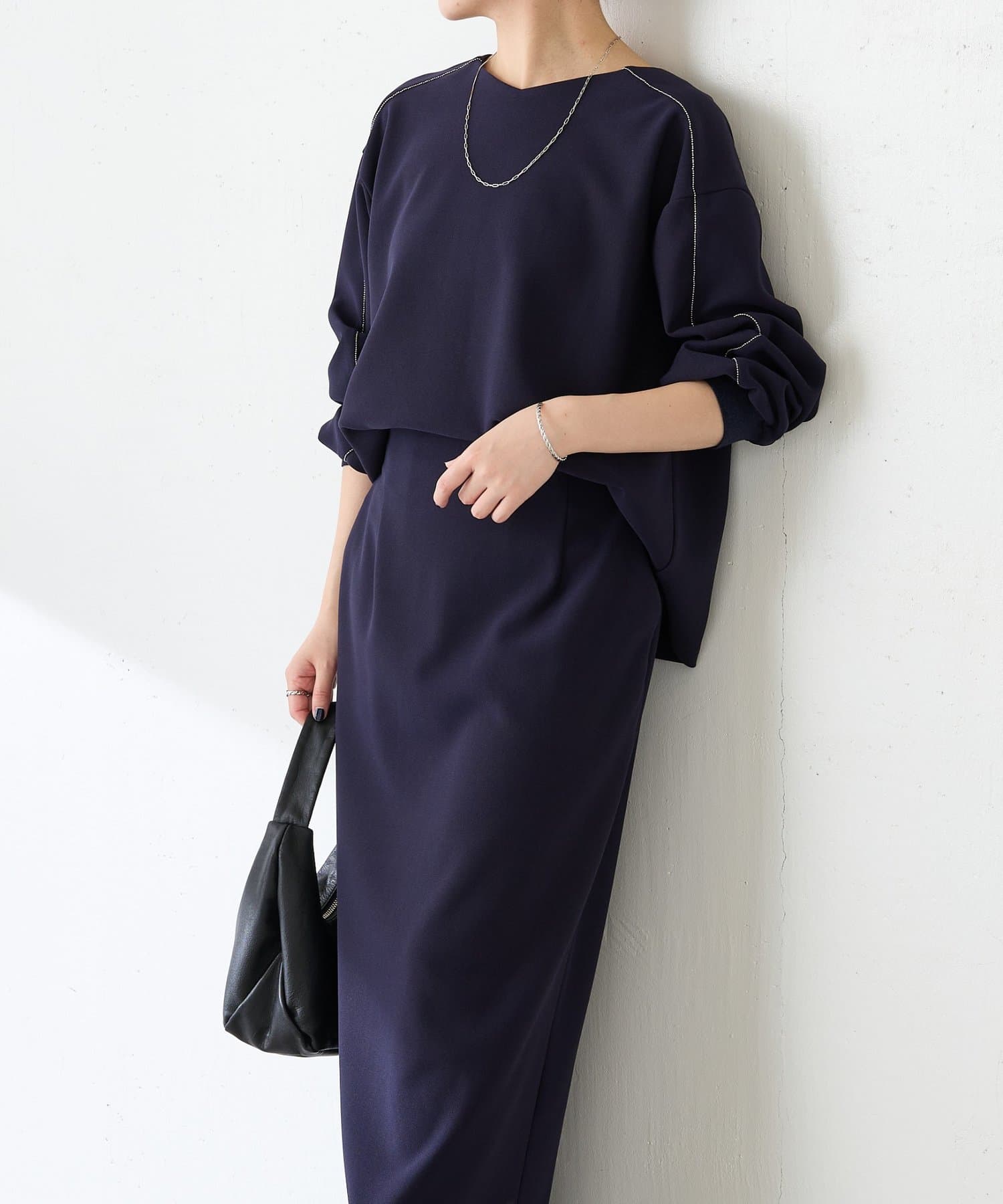 COLLAGE GALLARDAGALANTE(コラージュ ガリャルダガランテ) 【きちんとシーンに活躍◎】ビーズラインカットセットアップ/セレモニー