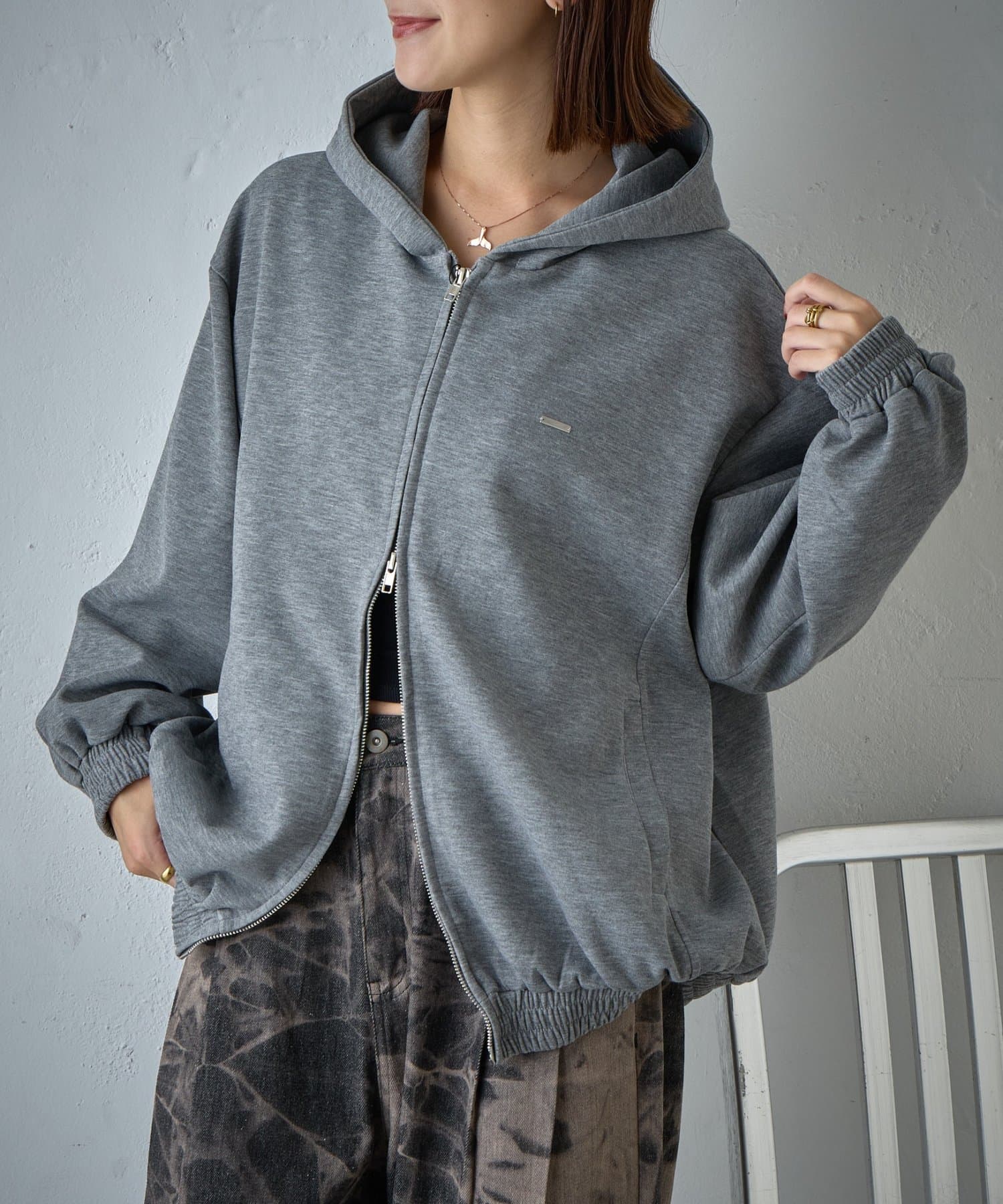 -goocy-(グーシー) スムースダンボールBIGパーカー