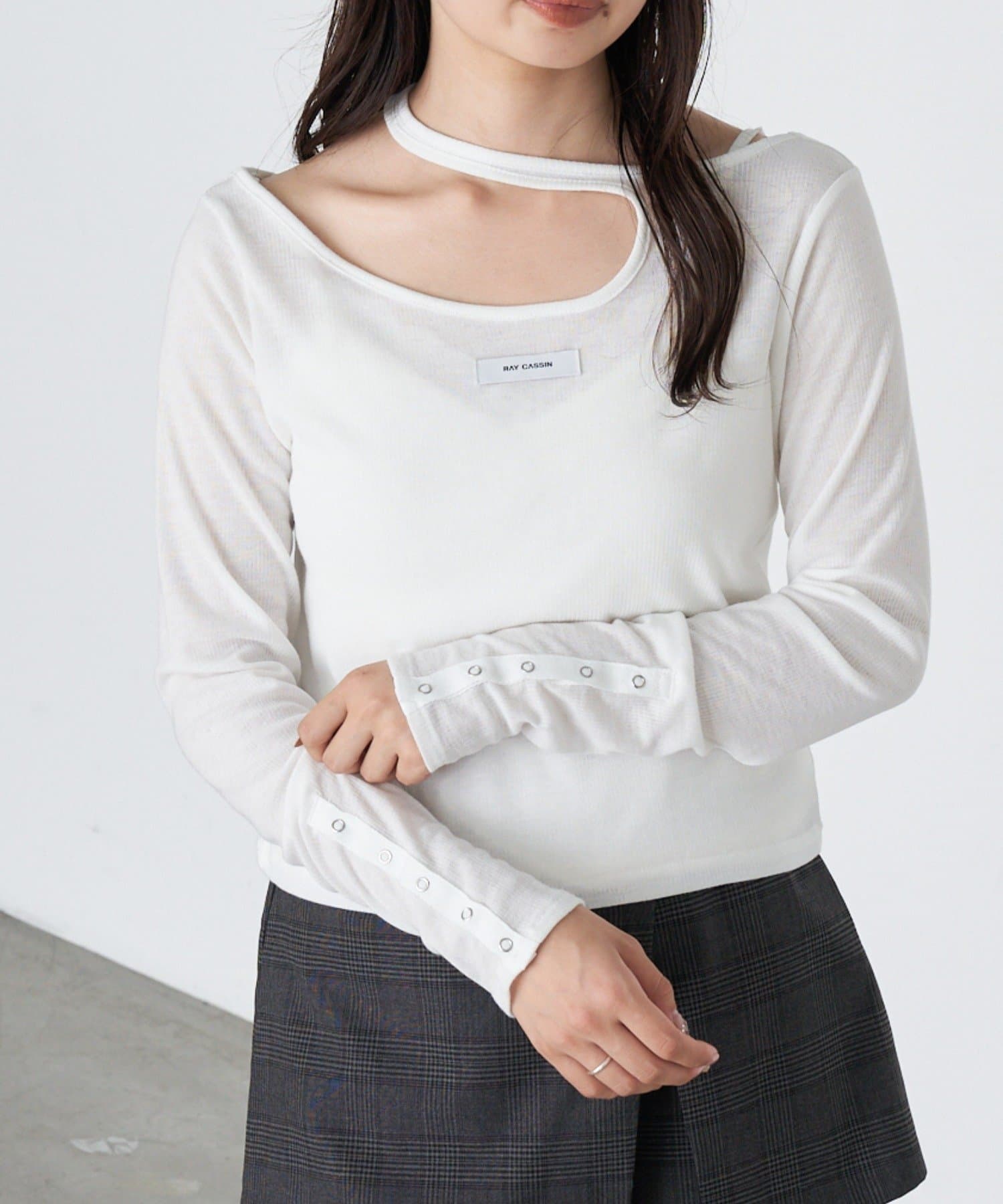 RAY CASSIN(レイカズン) デザインシアーロンTシャツ