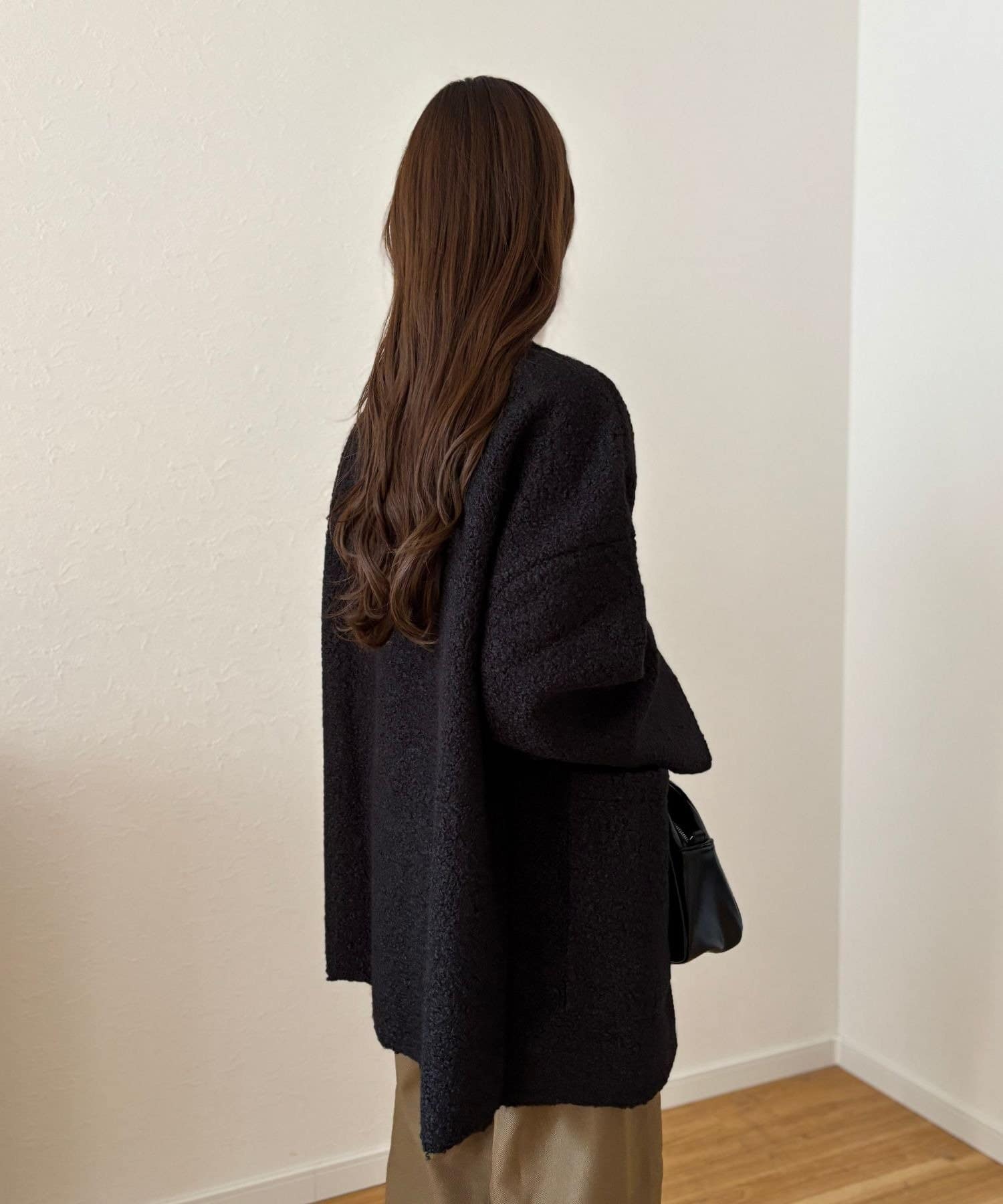 LOCUST(ローカスト) 【お手入れ簡単】ブークレノーカラージャケット