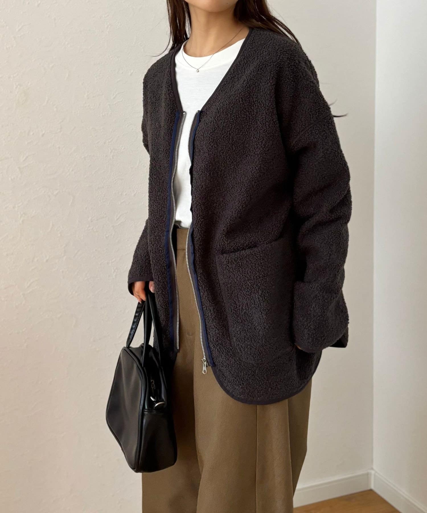 LOCUST(ローカスト) 【お手入れ簡単】 ボアジャンパー