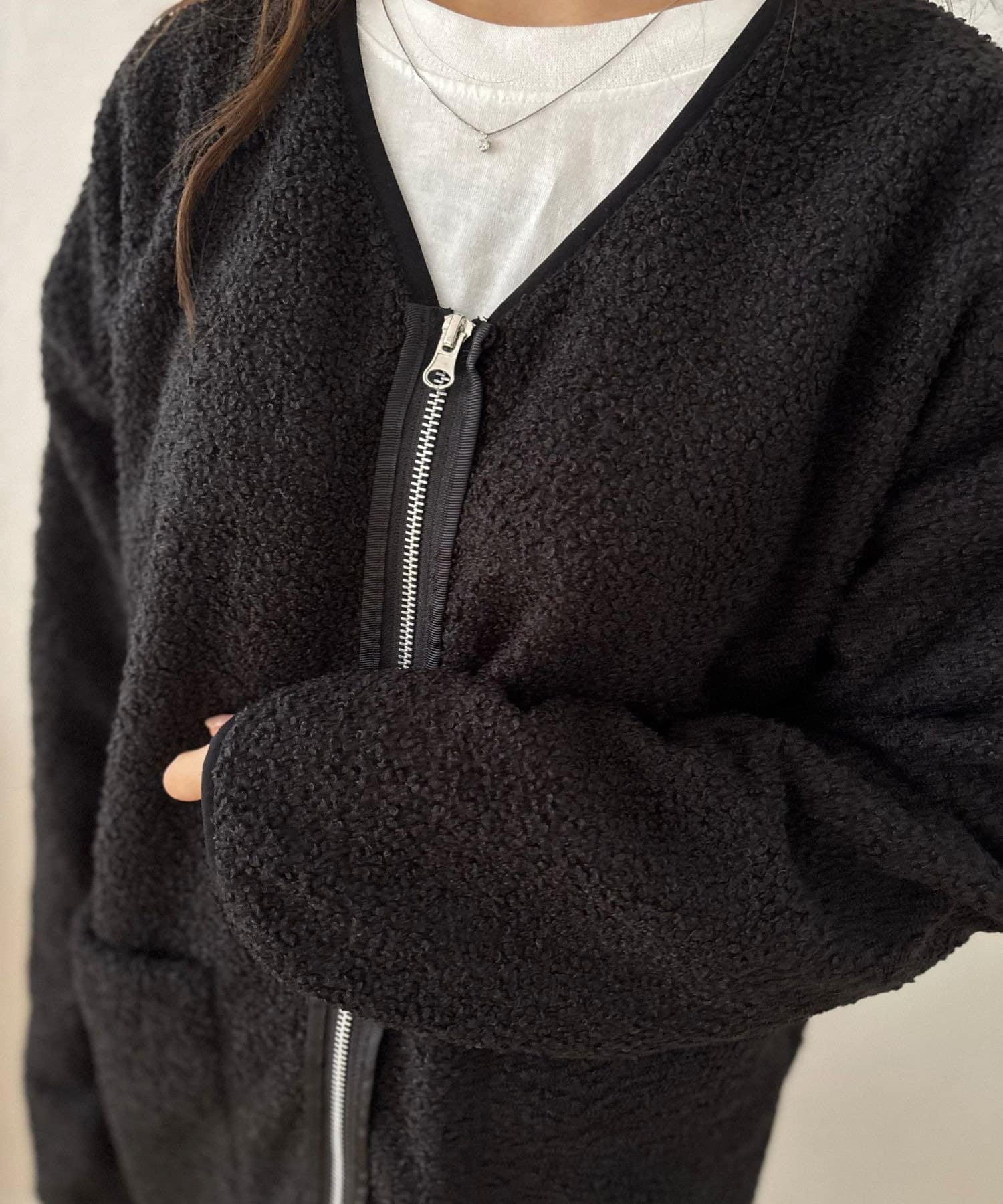 LOCUST(ローカスト) 【お手入れ簡単】 ボアジャンパー