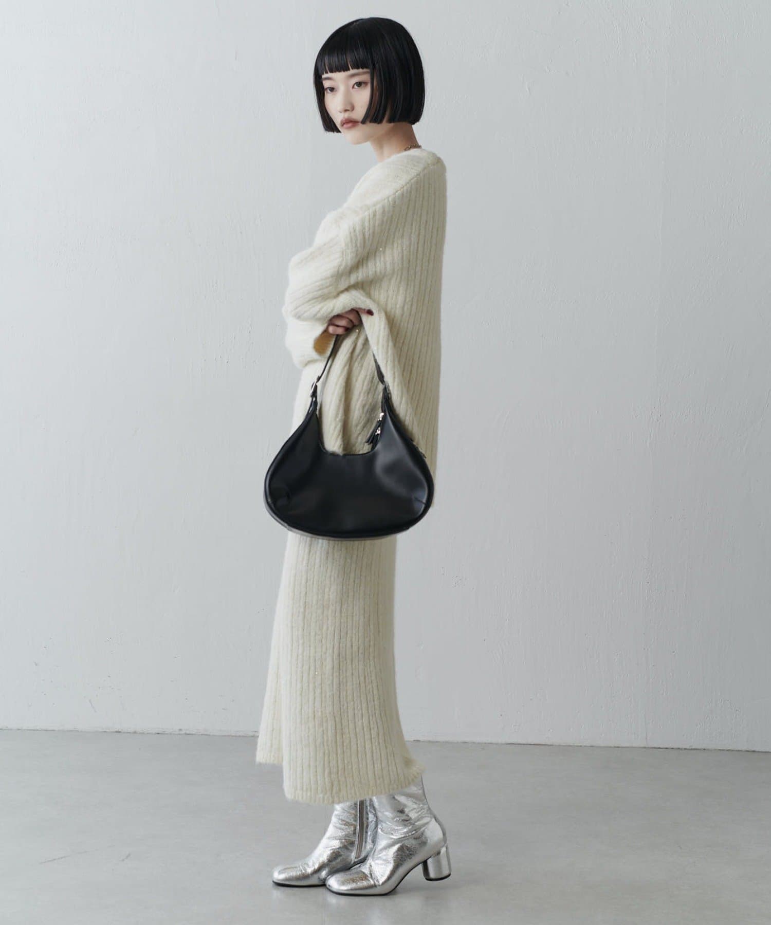 Lui's(ルイス) MAY別注レザーワンハンドルハーフムーンバッグ