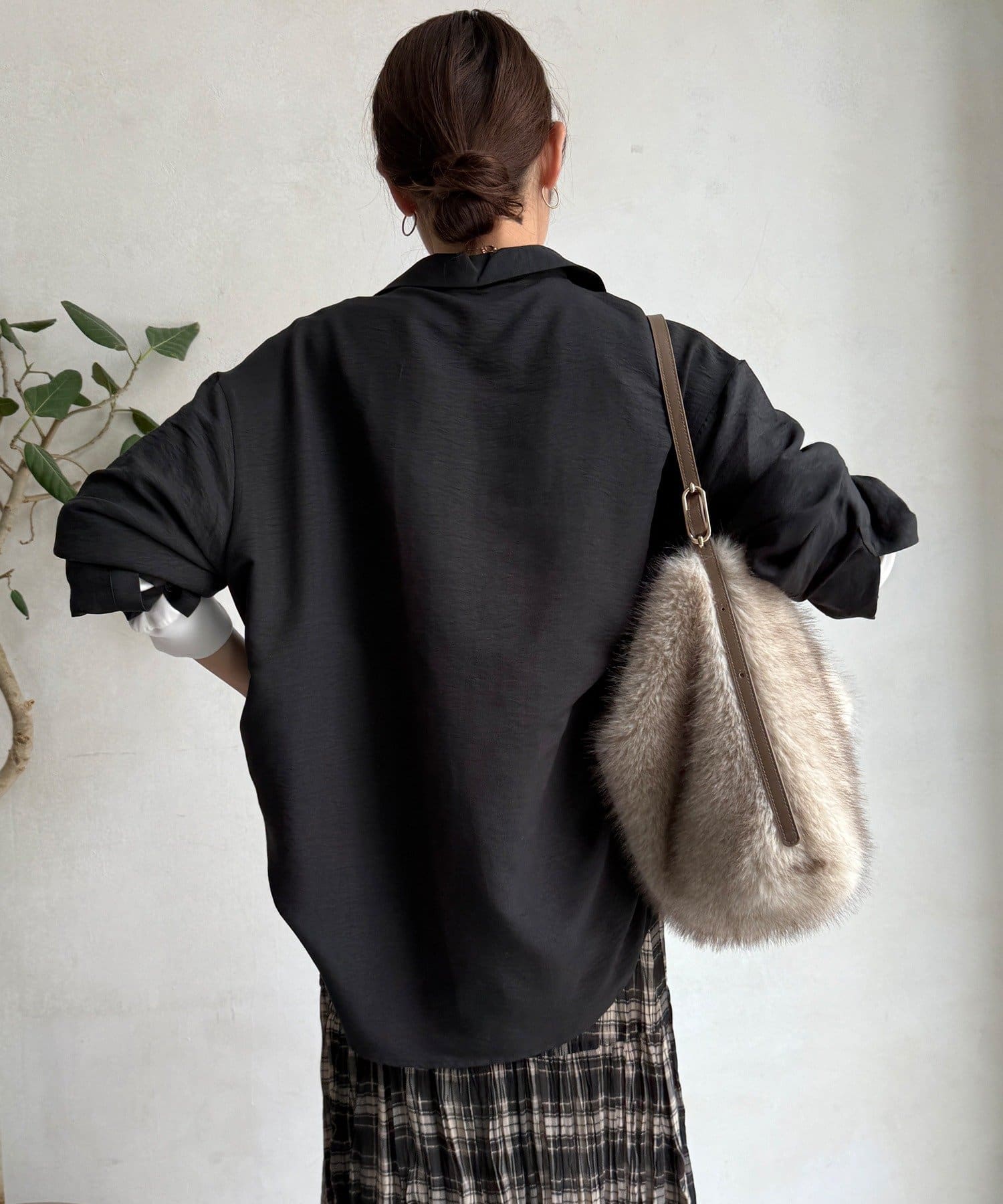 DOUDOU(ドゥドゥ) 【WEB限定】ルーズブザムシャツ