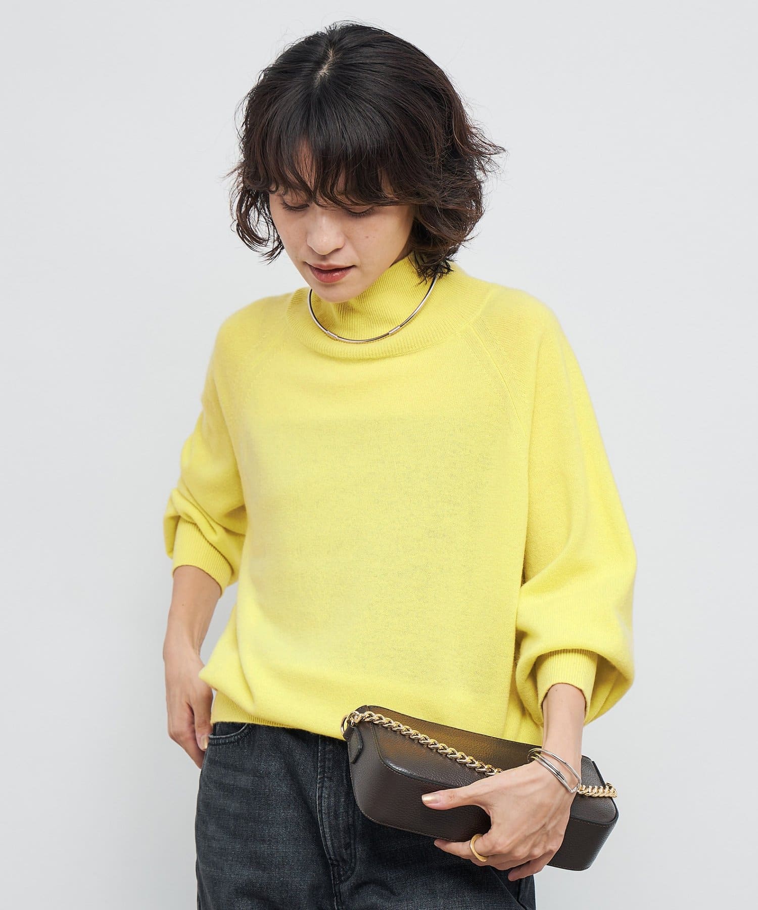 NOLLEY'S(ノーリーズ) 12Gオルティアハイネックプルオーバーニット