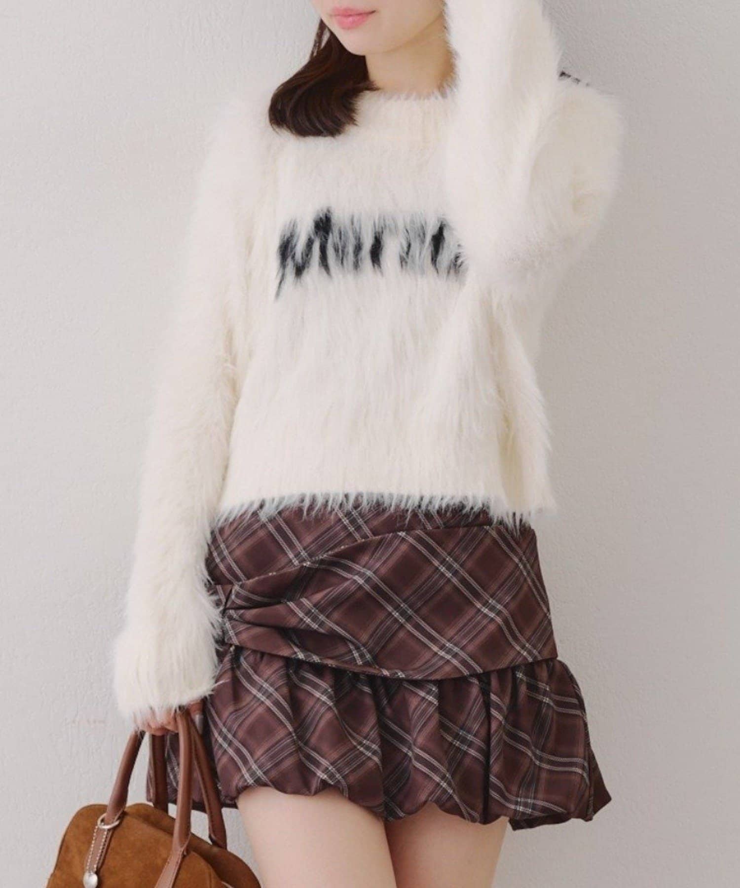 NICE CLAUP / OLIVE des OLIVE OUTLET(ナイスクラップ  / オリーブ デ オリーブ アウトレット) 【RMAF】フェザーロゴニット
