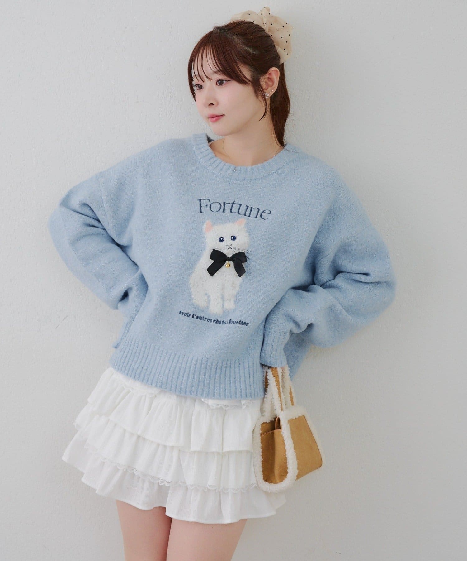 NICE CLAUP / OLIVE des OLIVE OUTLET(ナイスクラップ  / オリーブ デ オリーブ アウトレット) ふわふわ感がかわいい♡【RMAF】こだわりのアニマルニット