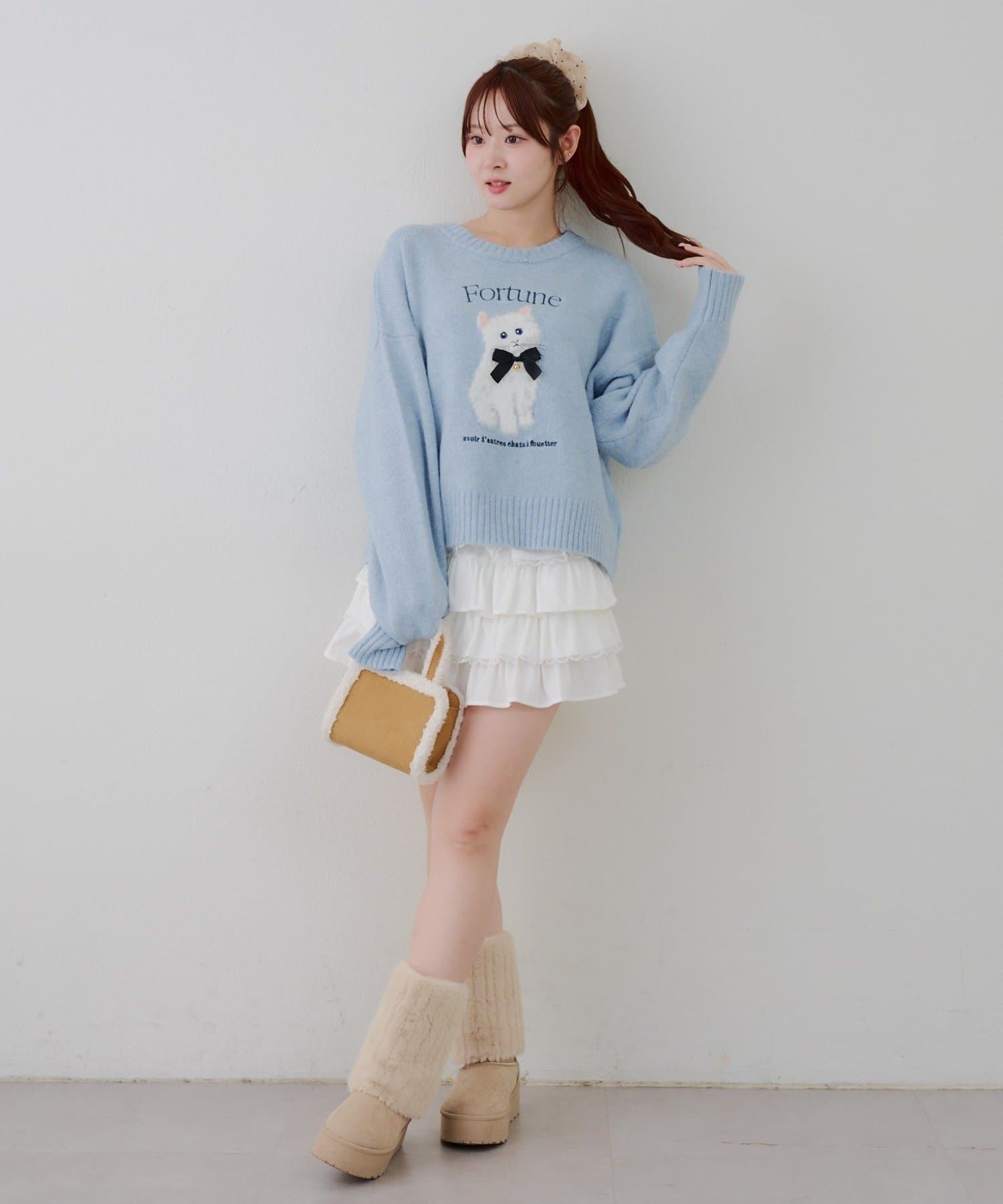 NICE CLAUP / OLIVE des OLIVE OUTLET(ナイスクラップ  / オリーブ デ オリーブ アウトレット) ふわふわ感がかわいい♡【RMAF】こだわりのアニマルニット