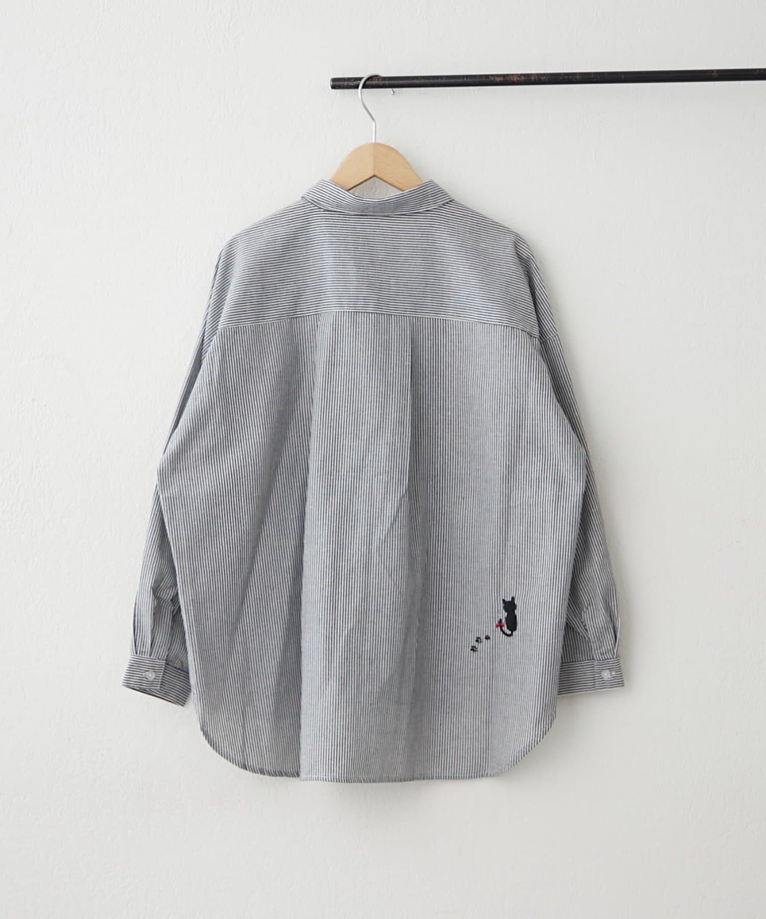 NICE CLAUP / OLIVE des OLIVE OUTLET(ナイスクラップ  / オリーブ デ オリーブ アウトレット) 【RMAF】キャットBIGシャツ