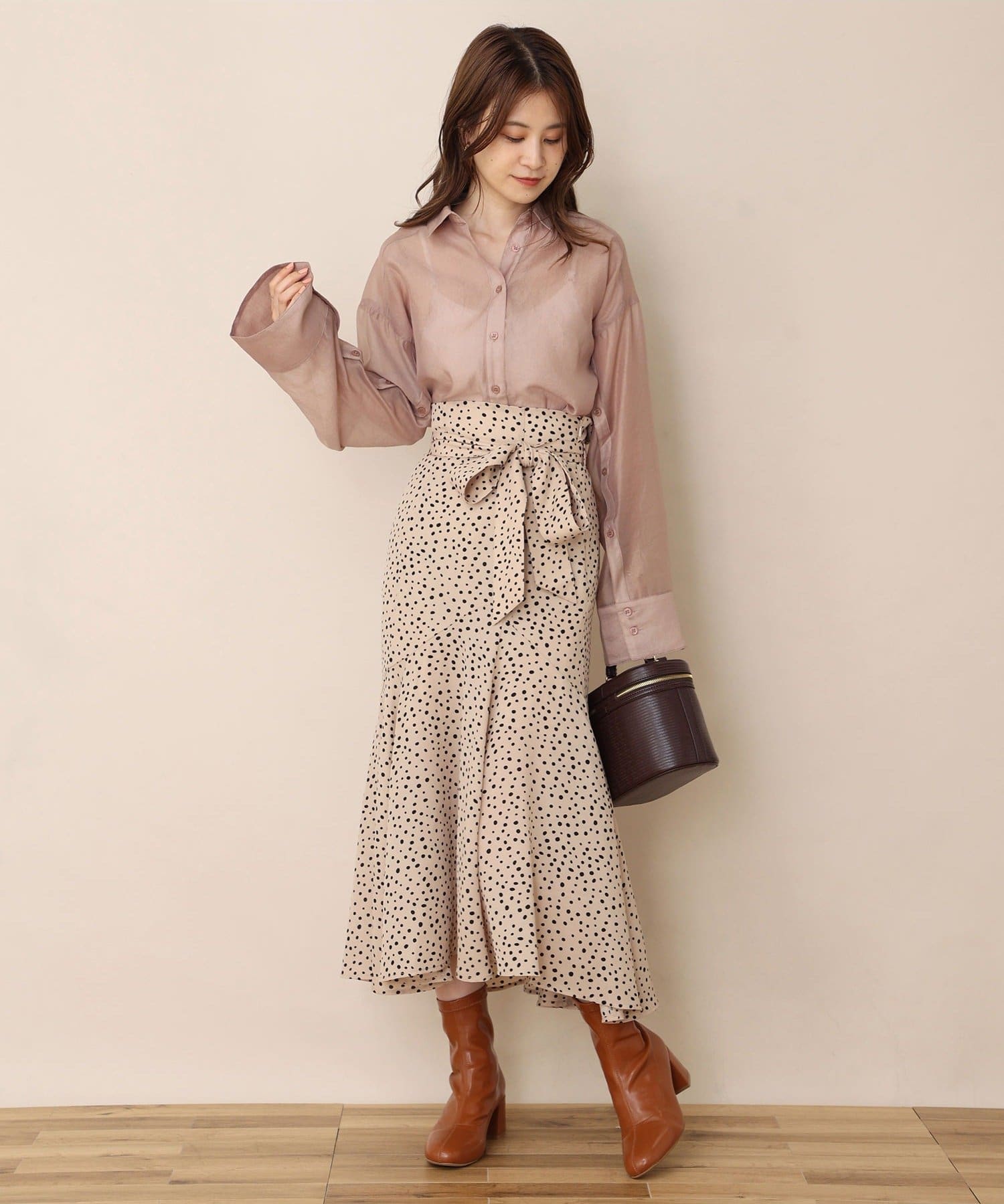 NICE CLAUP / OLIVE des OLIVE OUTLET(ナイスクラップ  / オリーブ デ オリーブ アウトレット) 【one after another】ストレッチショートブーツ