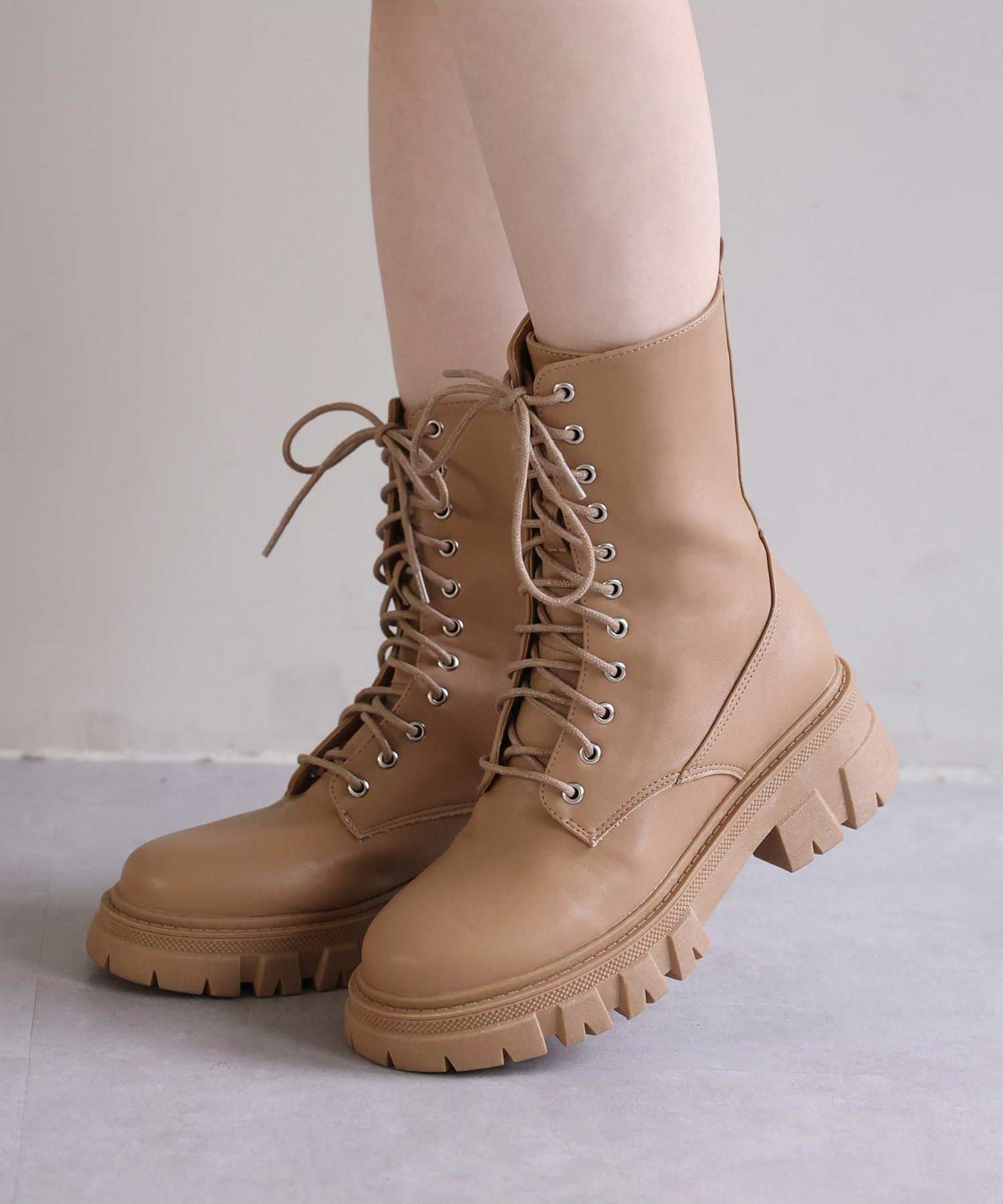 NICE CLAUP / OLIVE des OLIVE OUTLET(ナイスクラップ  / オリーブ デ オリーブ アウトレット) 【one after another】レースアップシューズ