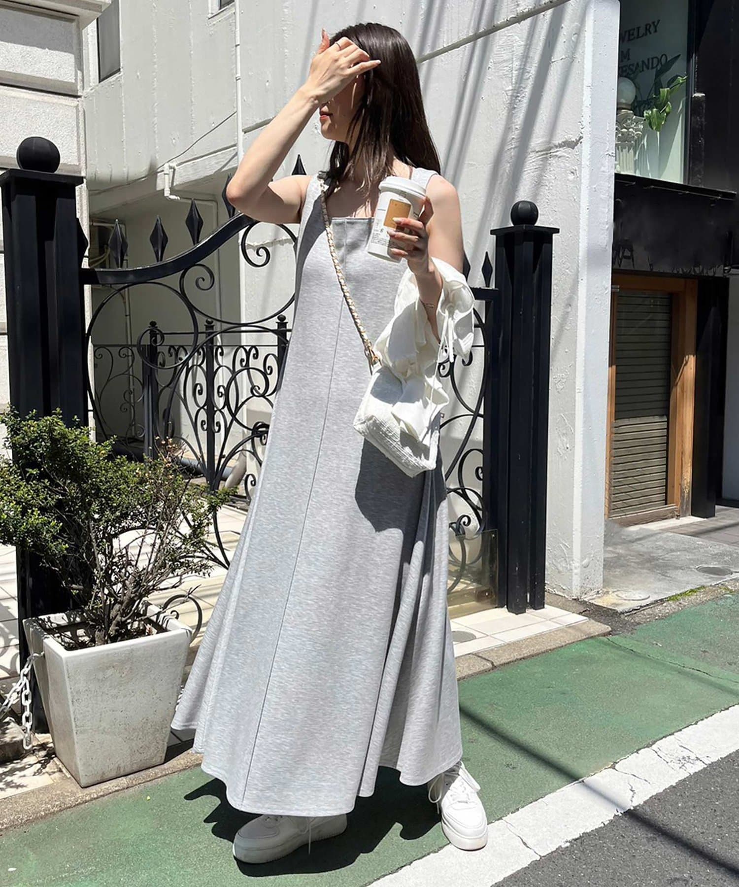 NICE CLAUP / OLIVE des OLIVE OUTLET(ナイスクラップ  / オリーブ デ オリーブ アウトレット) 【one after another】カーディガンセットカットワンピース