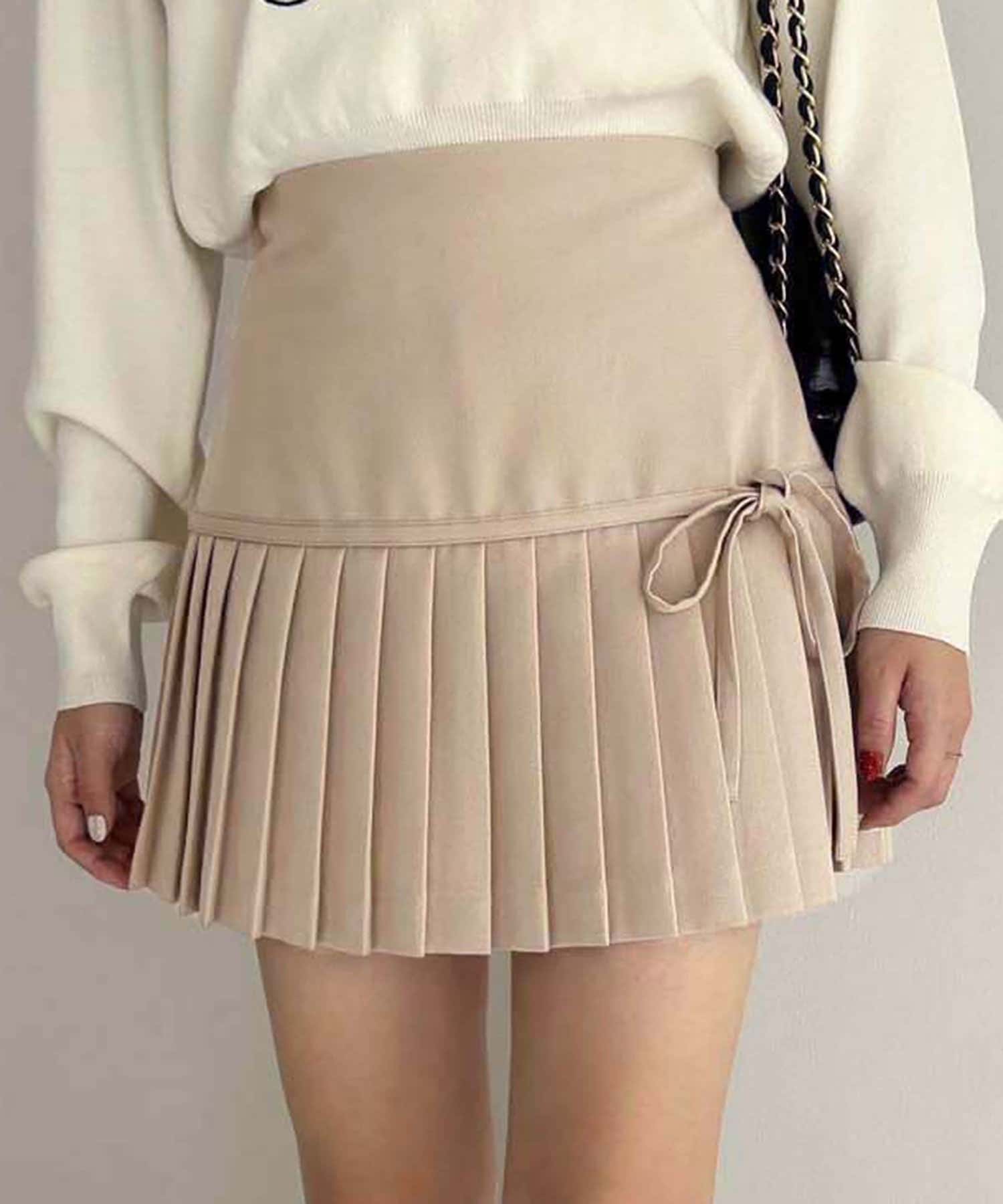 NICE CLAUP / OLIVE des OLIVE OUTLET(ナイスクラップ  / オリーブ デ オリーブ アウトレット) 【one after another】リボンスカート