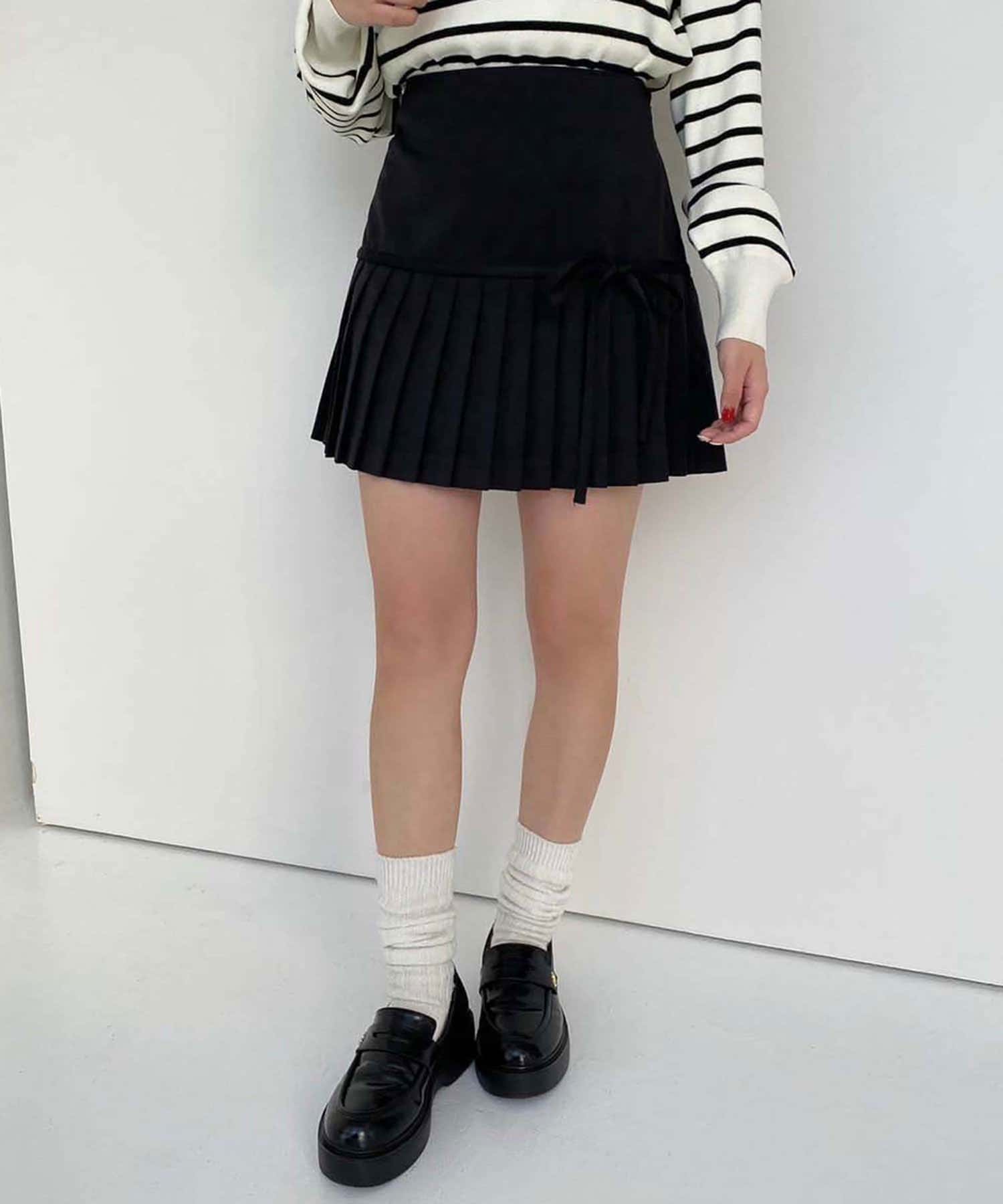 NICE CLAUP / OLIVE des OLIVE OUTLET(ナイスクラップ  / オリーブ デ オリーブ アウトレット) 【one after another】リボンスカート