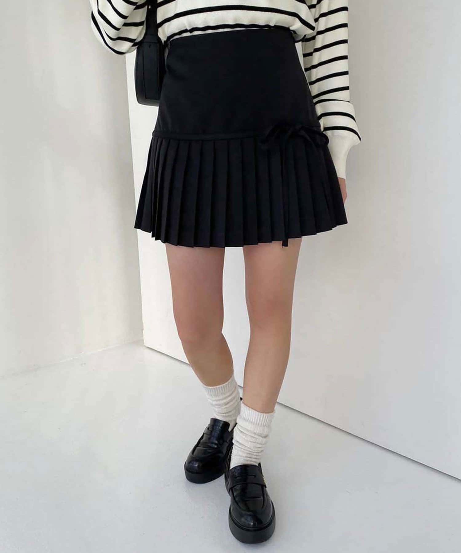 NICE CLAUP / OLIVE des OLIVE OUTLET(ナイスクラップ  / オリーブ デ オリーブ アウトレット) 【one after another】リボンスカート