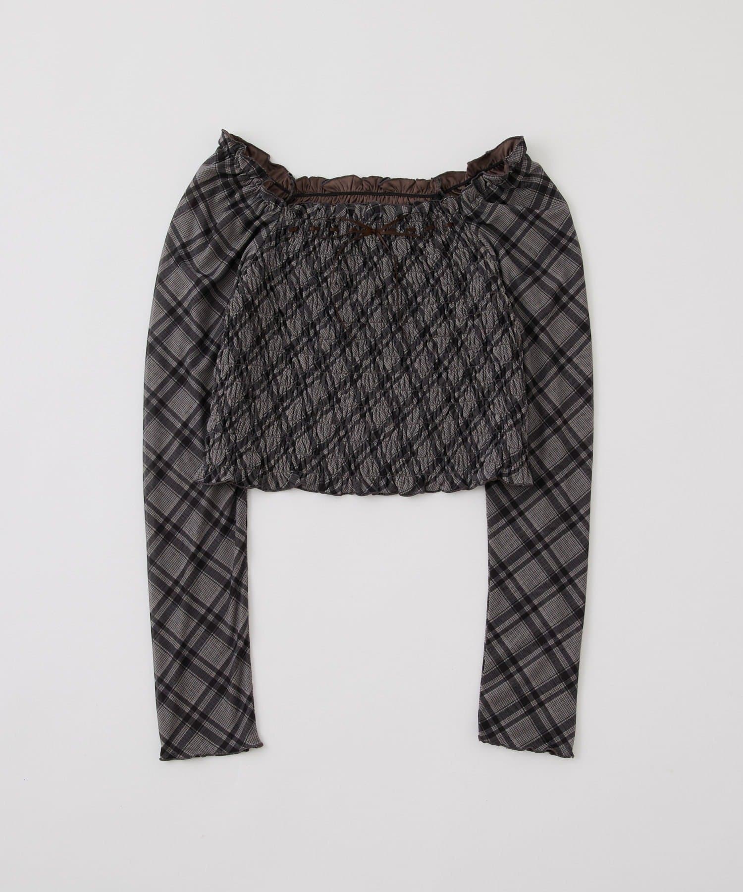 NICE CLAUP / OLIVE des OLIVE OUTLET(ナイスクラップ  / オリーブ デ オリーブ アウトレット) 【one after another】シャーリング長袖