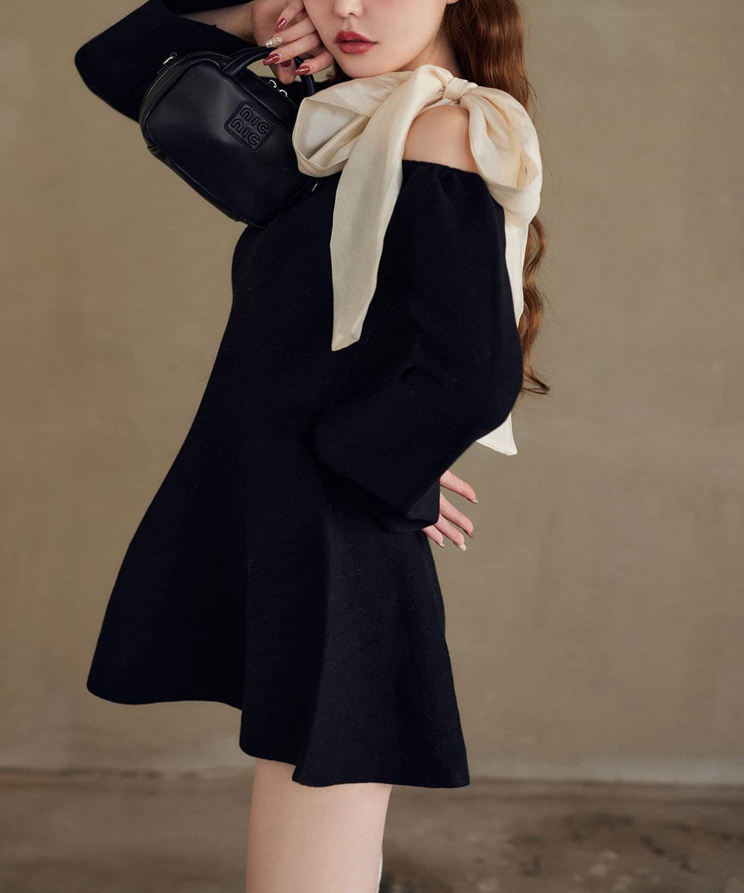 one after another】肩リボンミニワンピ | NICE CLAUP / OLIVE des