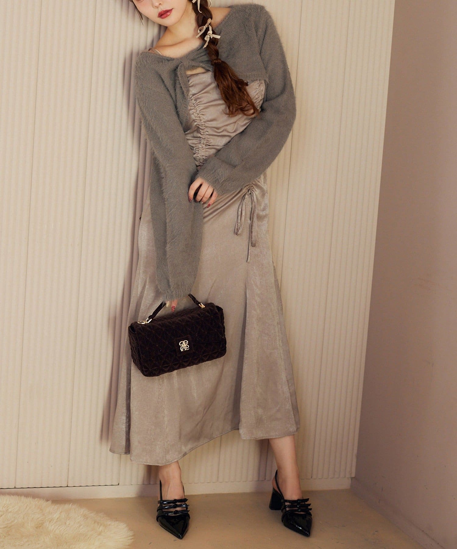 NICE CLAUP / OLIVE des OLIVE OUTLET(ナイスクラップ  / オリーブ デ オリーブ アウトレット) 【one after another】アンサンブルワンピ