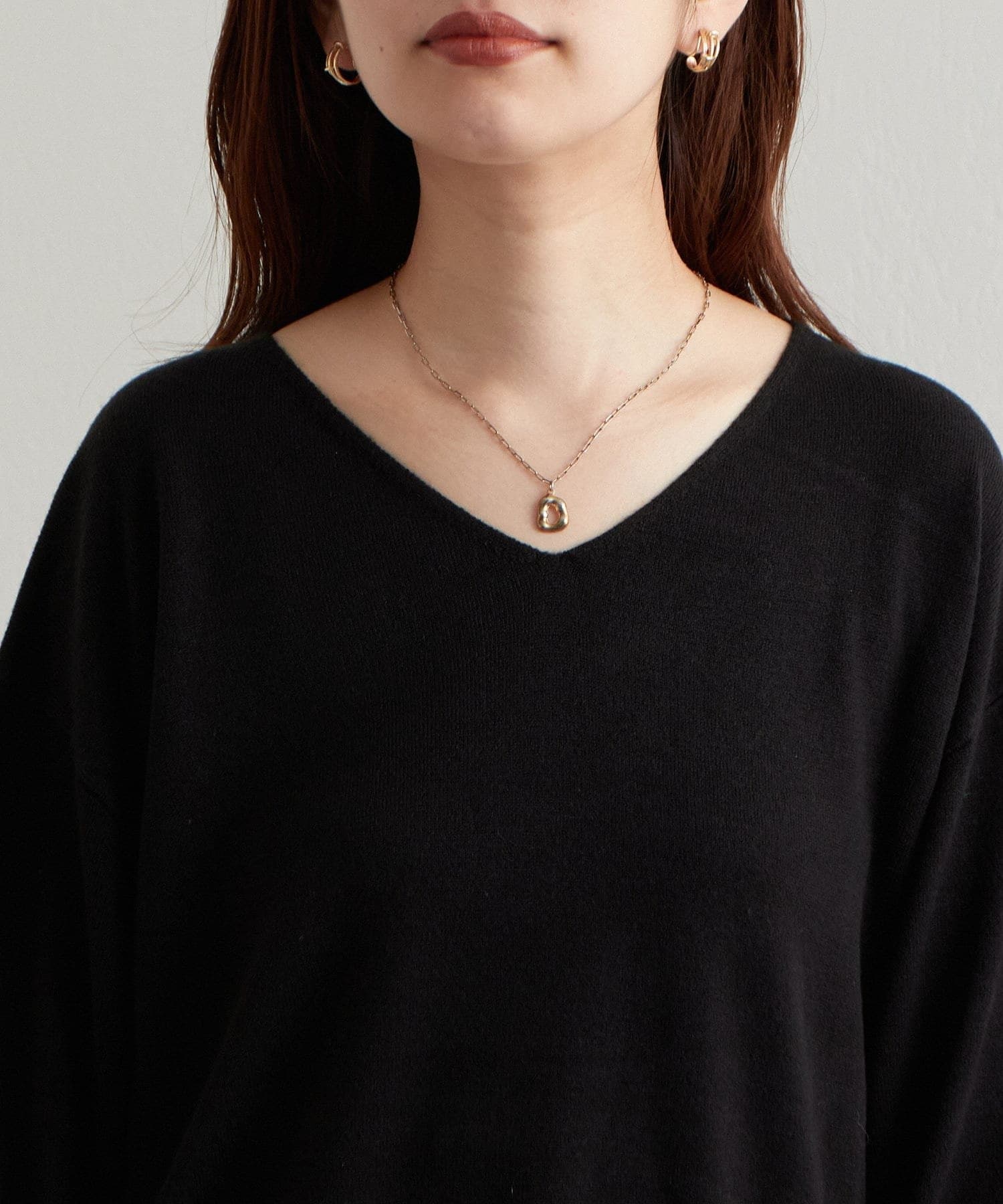 NICE CLAUP / OLIVE des OLIVE OUTLET(ナイスクラップ  / オリーブ デ オリーブ アウトレット) 【natural couture】プチプラカシミアタッチVネックニット