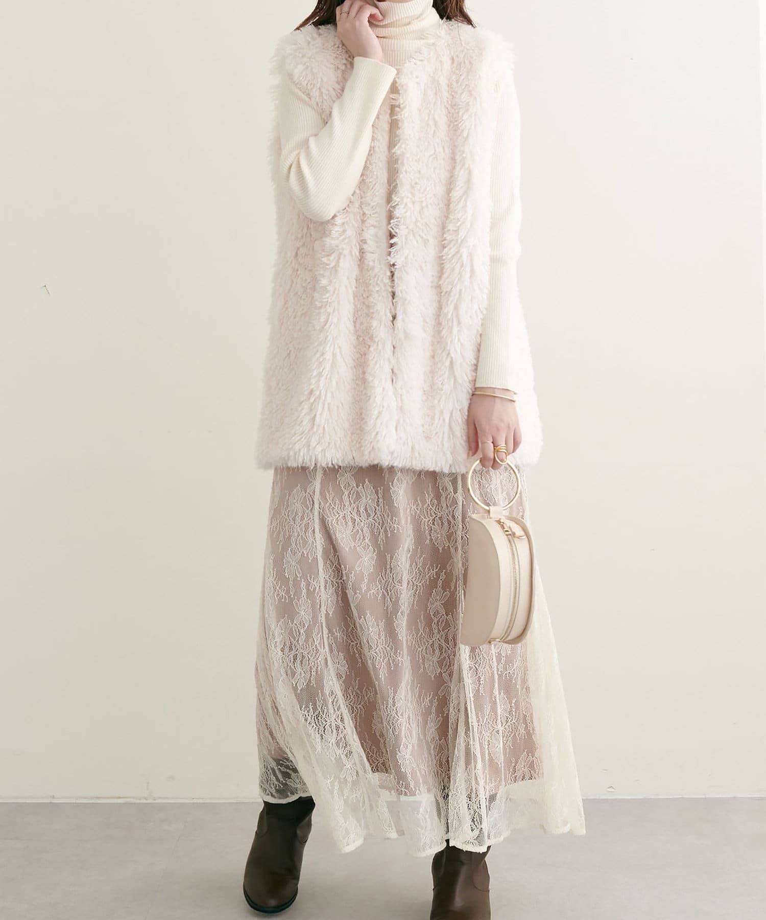 NICE CLAUP / OLIVE des OLIVE OUTLET(ナイスクラップ  / オリーブ デ オリーブ アウトレット) 【natural couture】もちもちベーシックリブタートル