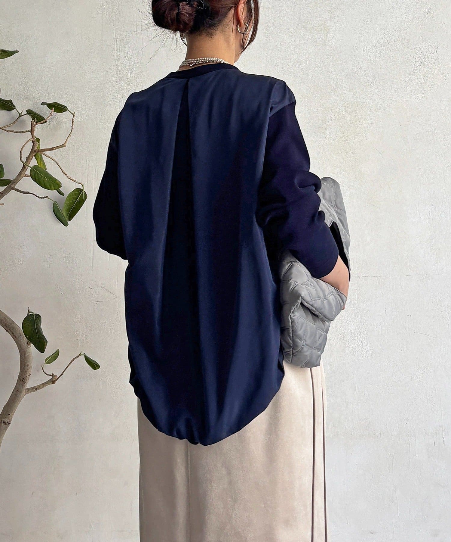 Croisiere(クロジエール) 【ゆるっと楽ちん、でもお洒落】ドロストプルオーバー