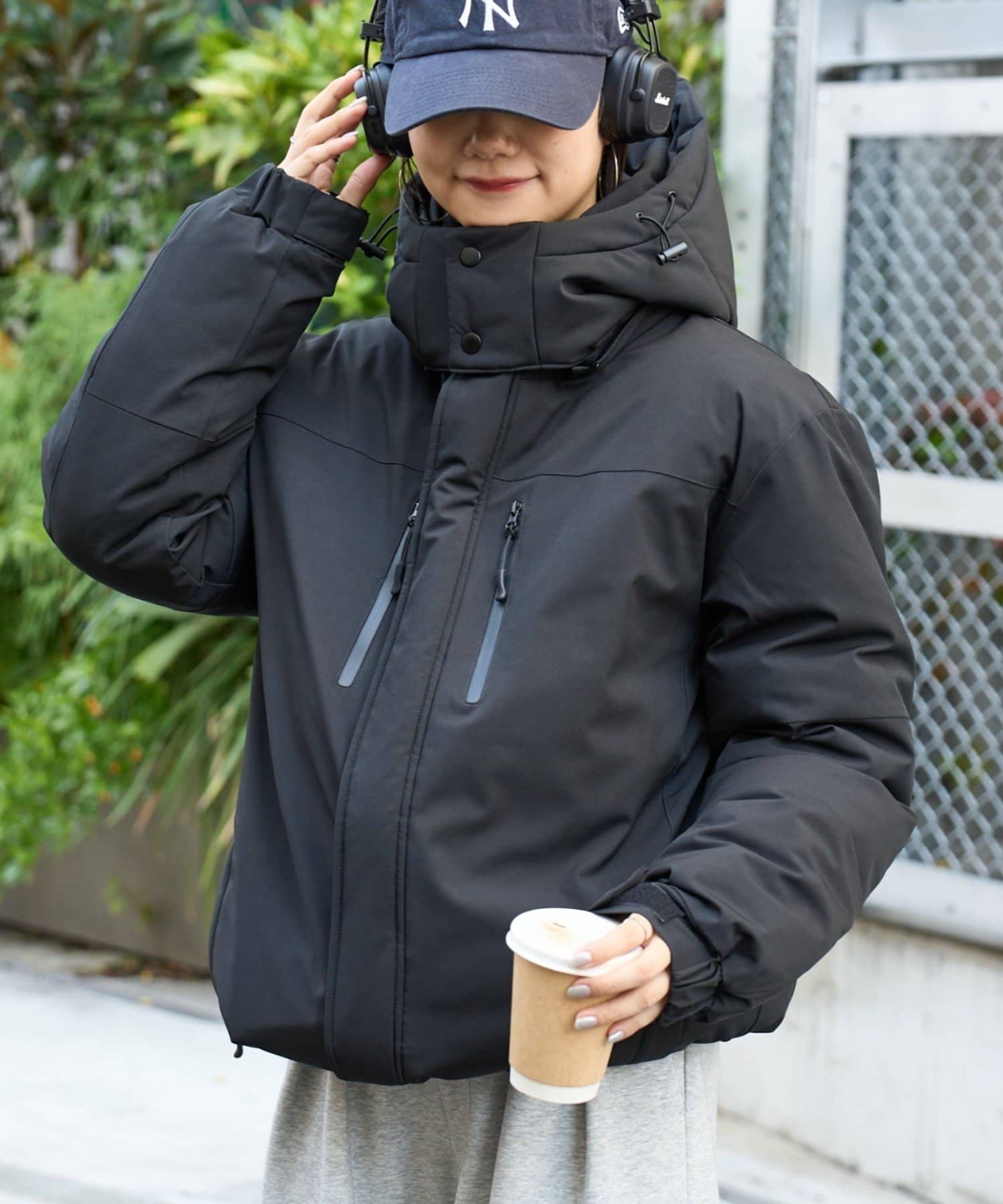 CIAOPANIC TYPY(チャオパニックティピー) 【ユニセックス】防風/中綿/2WAYウォーマーパッファーブルゾン