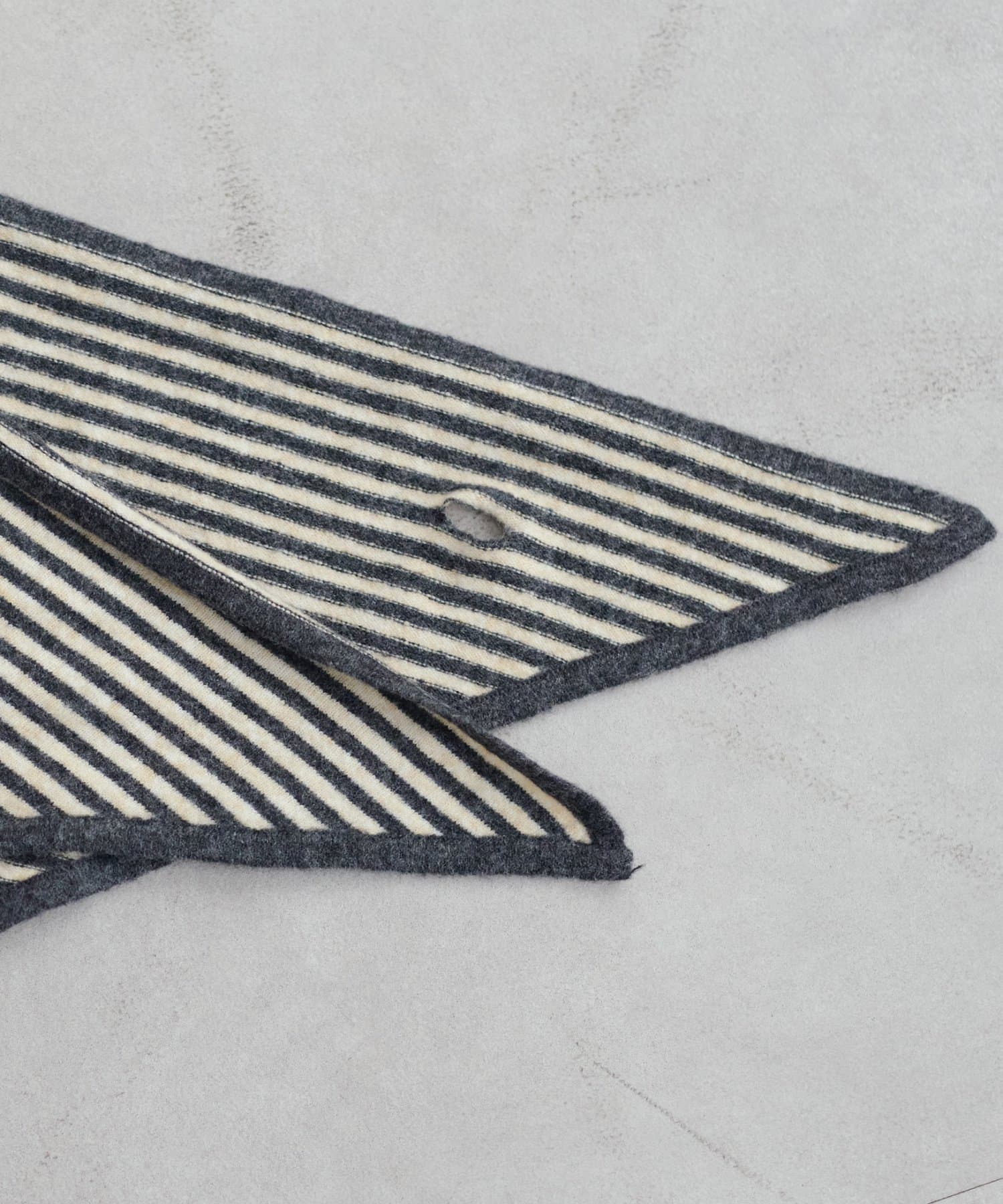 DISCOAT(ディスコート) 【umm.】ボーダースカーフ付カーディガン