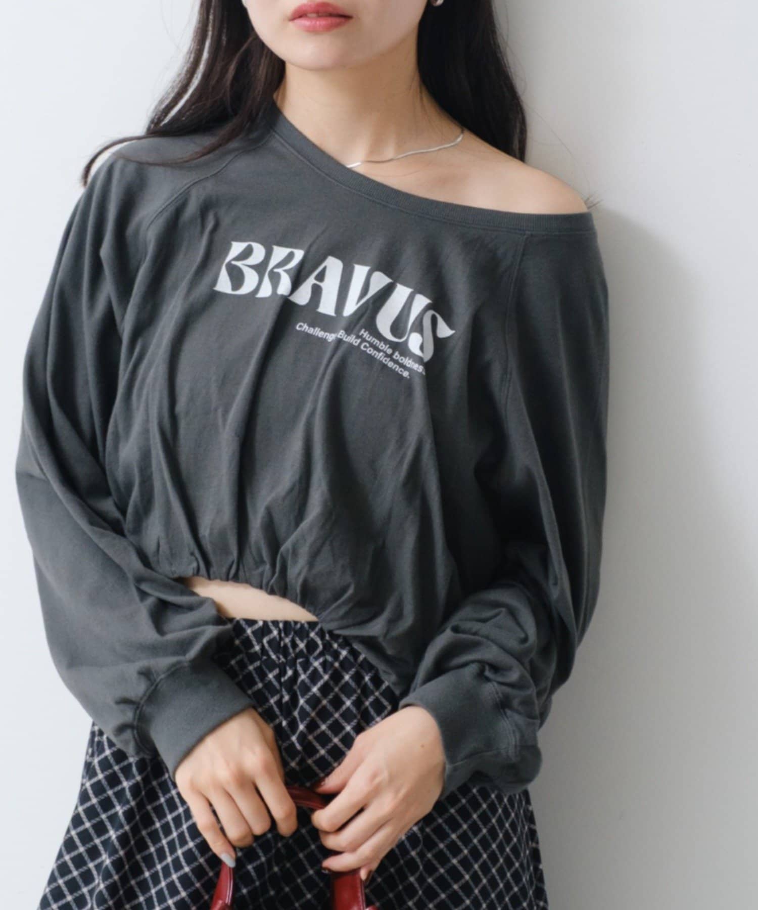 Kastane(カスタネ) 【WEB・一部店舗限定】シャーリングロゴTEE