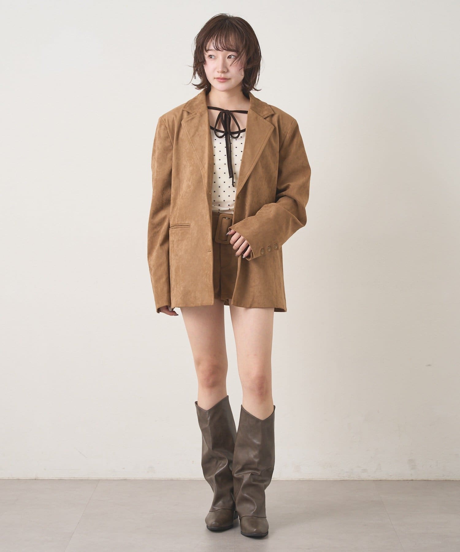 mline(エムライン) [mline]BIGスウェード ジャケット