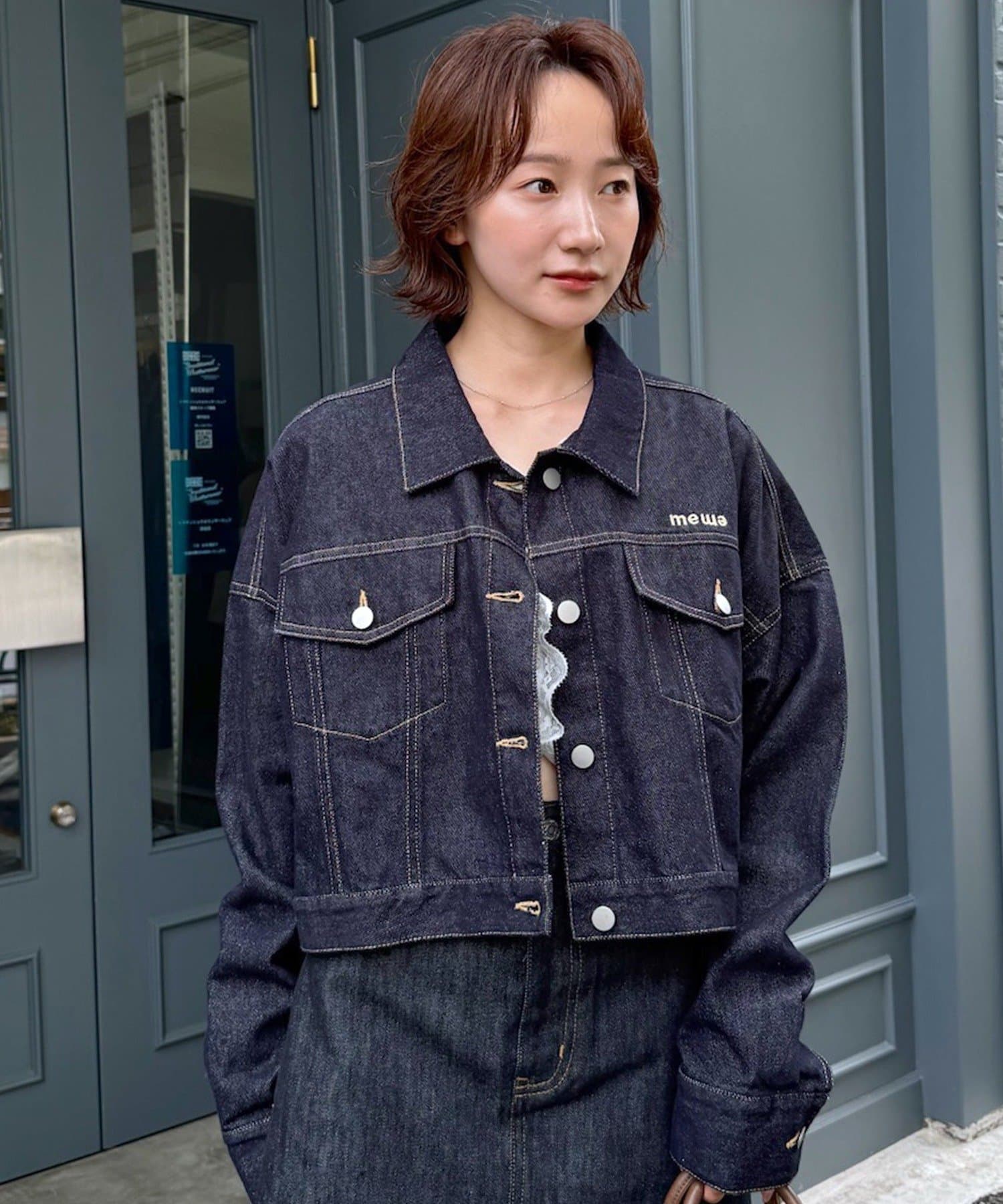 mline(エムライン) [mline]ロゴショート デニムジャケット