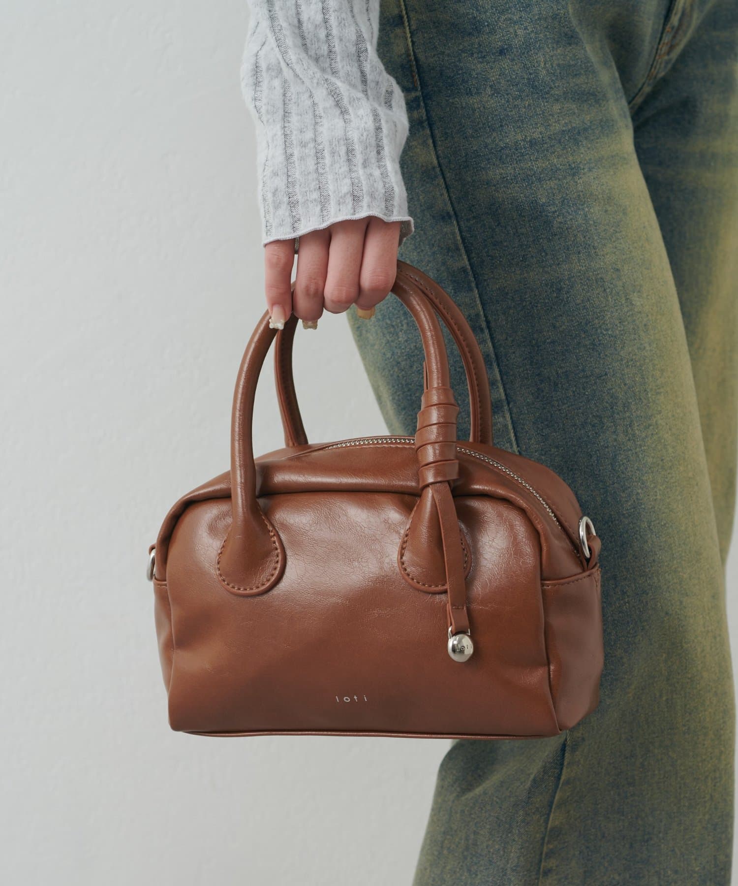 mline(エムライン) [mline]loti ロゴサークル ボストンBAG
