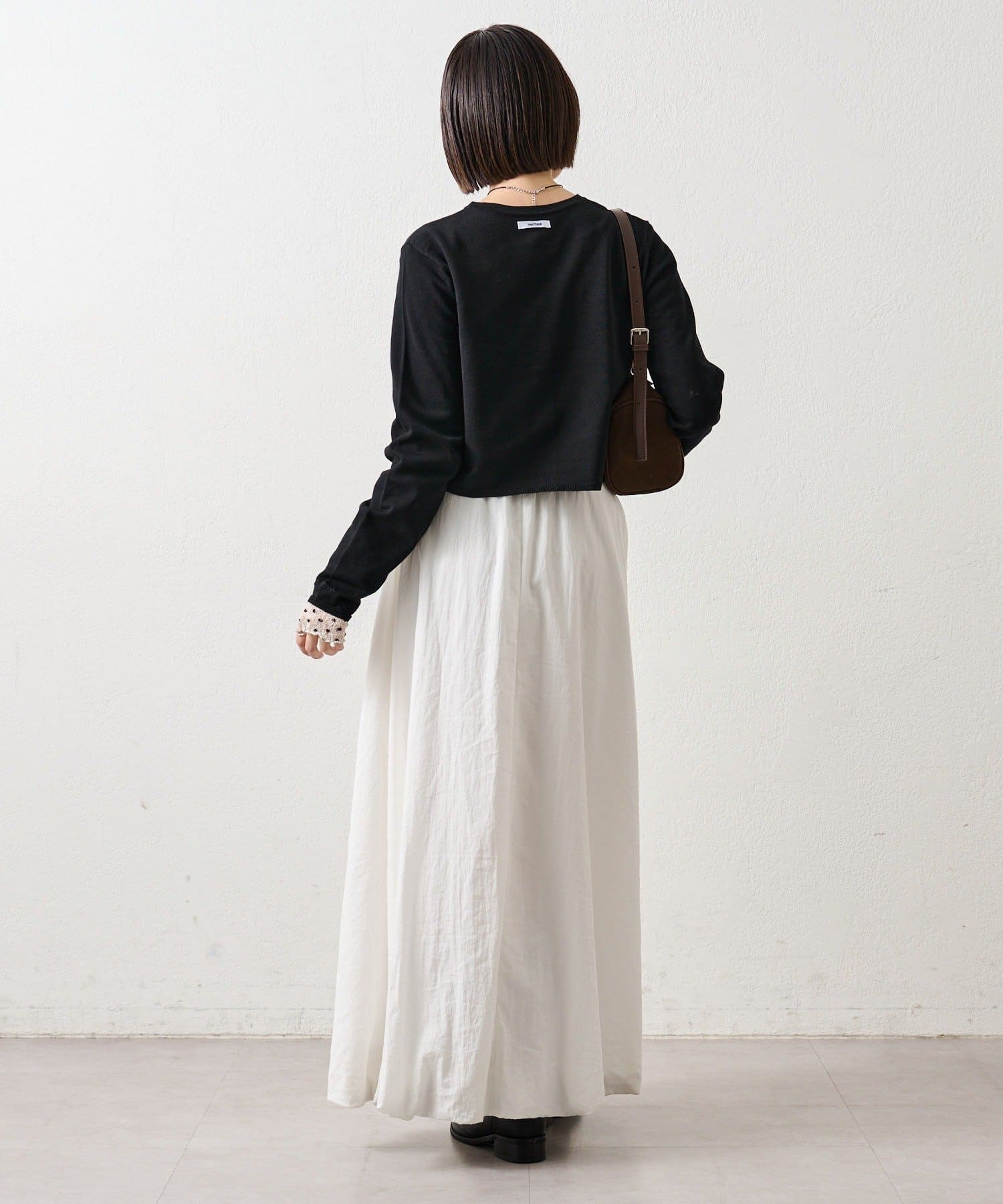 mystic(ミスティック) チビボタン長袖カーディガン