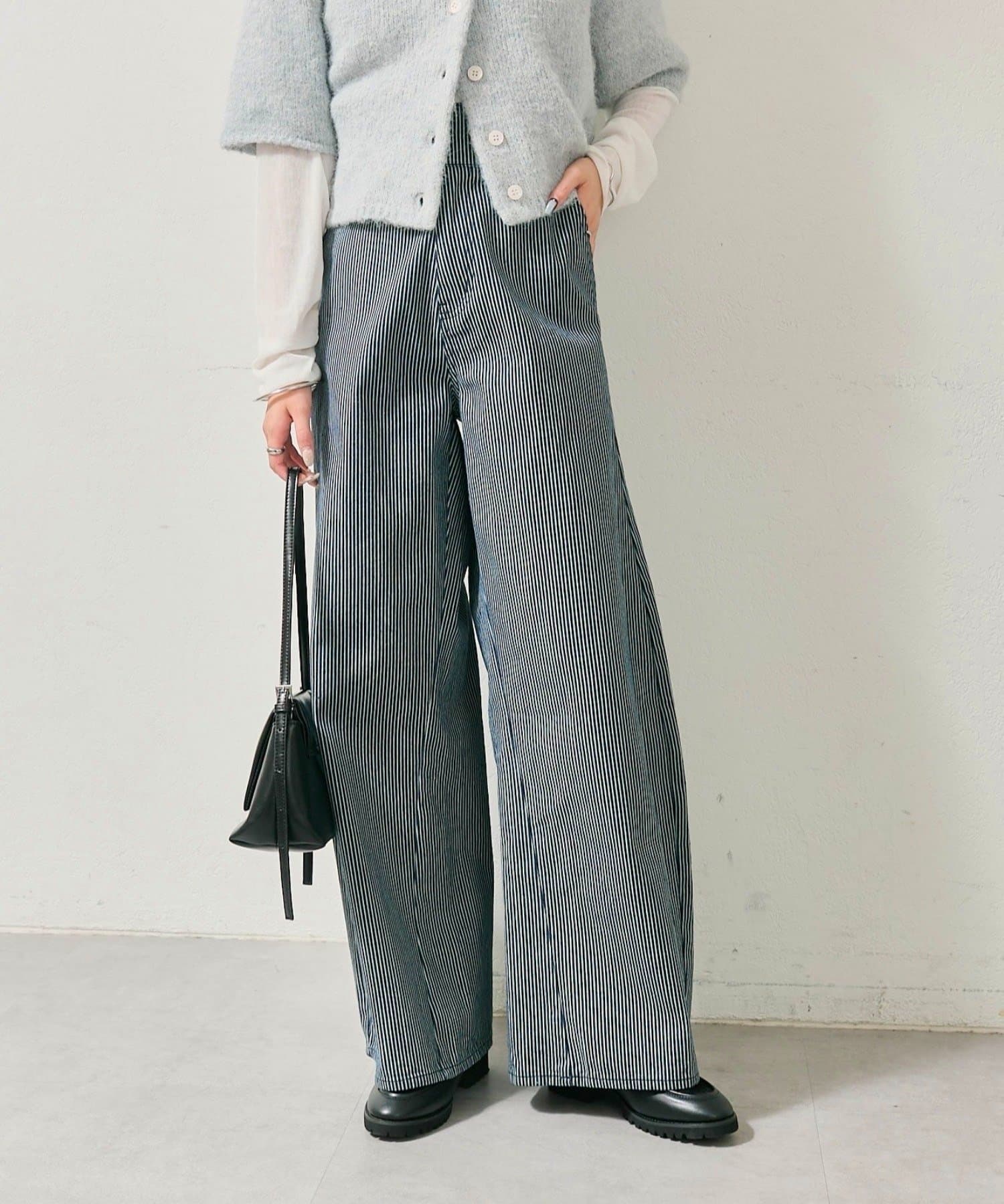 mystic(ミスティック) 【バックスタイルがポイント！新色ネイビー】バックシャンカーブデニム