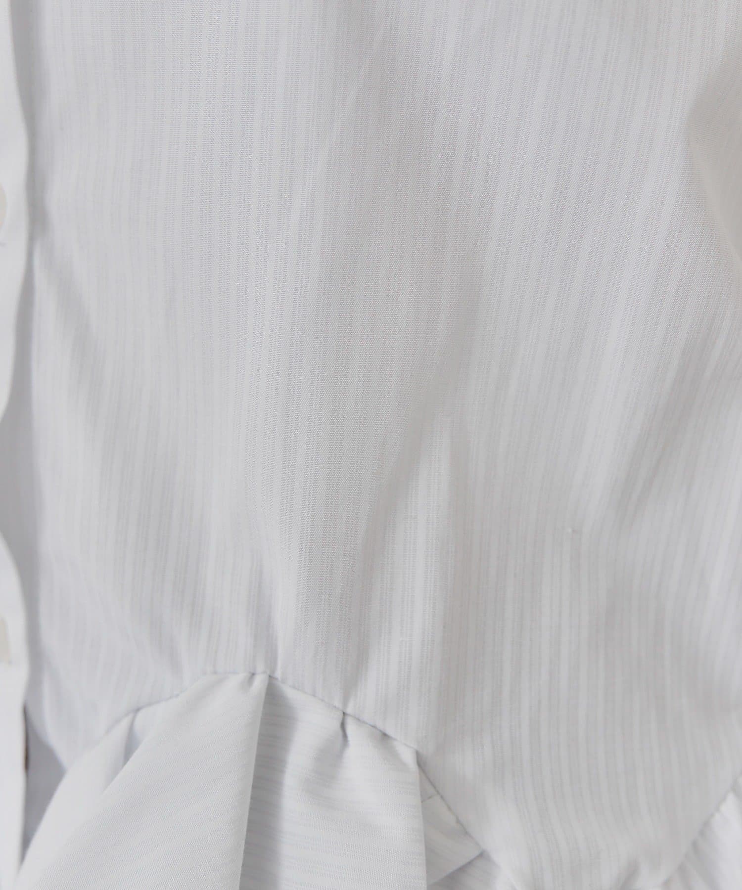 mystic(ミスティック) 《新色ホワイト/ピンク/ブルー2》ウェーブフリルブラウス