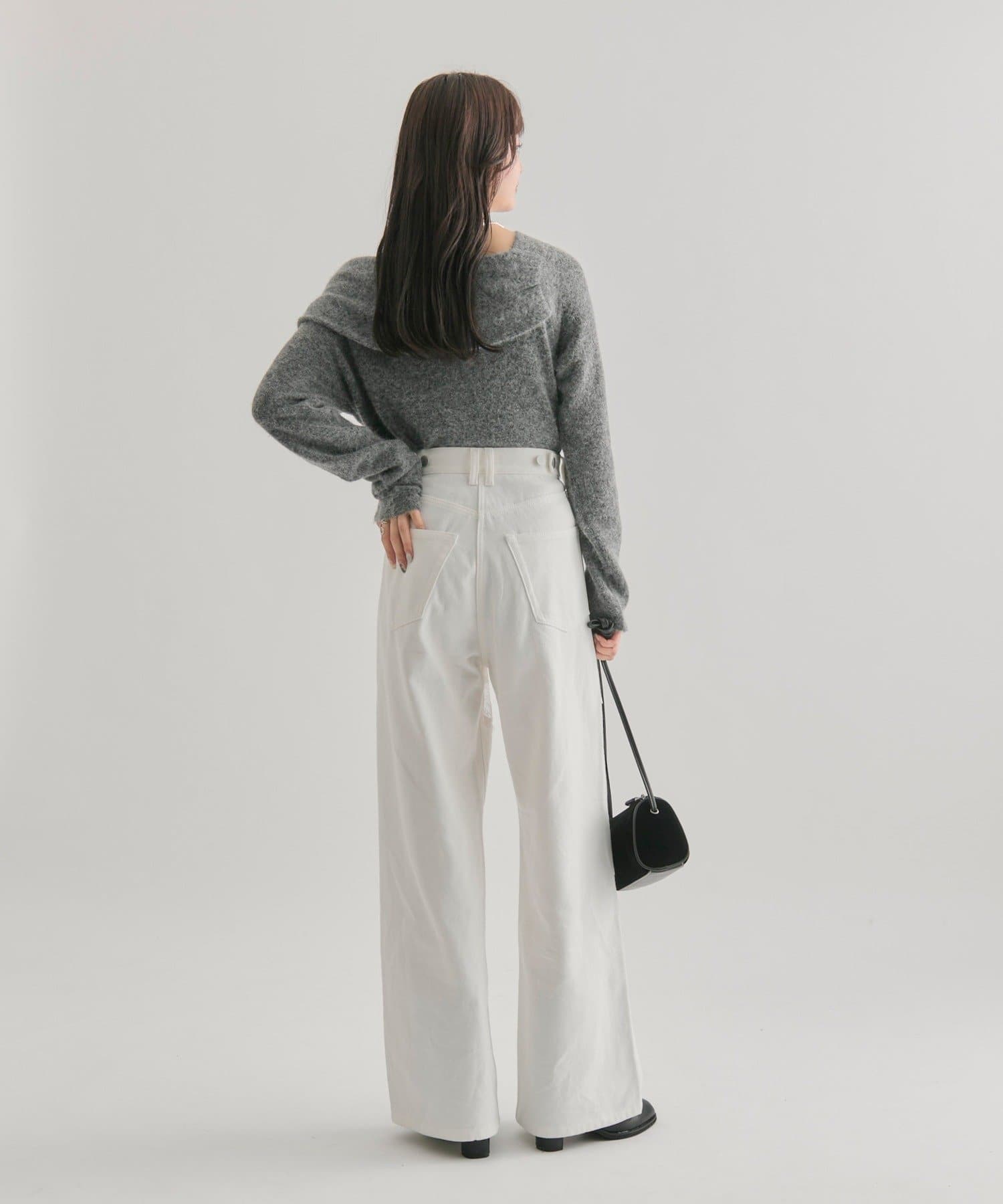 mystic(ミスティック) ≪パルクロウィークおすすめITEM!≫【全骨格スタイルアップが叶う♡ウエスト調整可能!】レース切替デニム